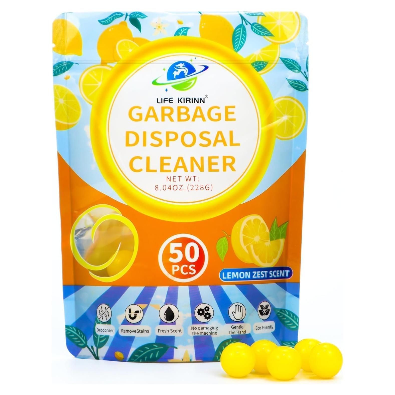 Ambientador para triturador de basura LIFE KIRINN 50 gotas limón