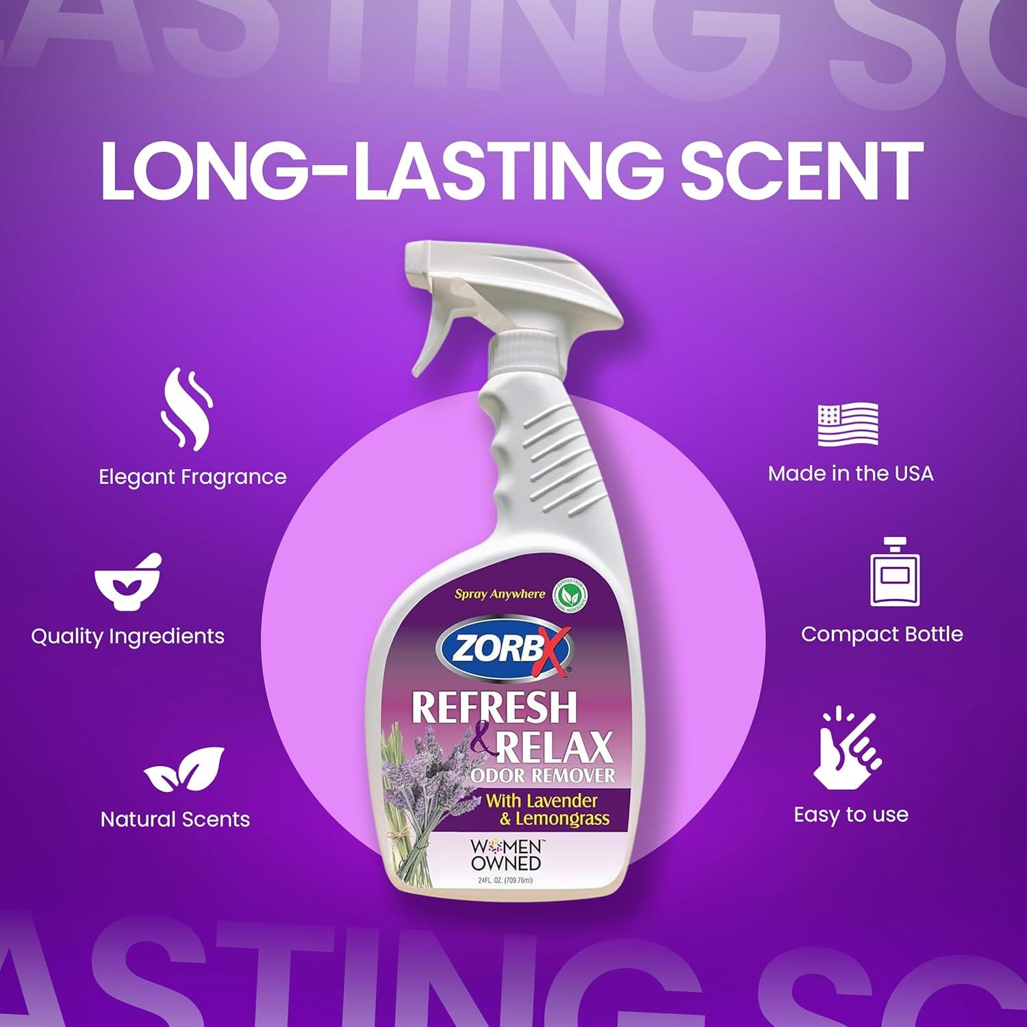 ZORBX Spray Eliminador de Olores Lavanda 24 Oz Multiusos