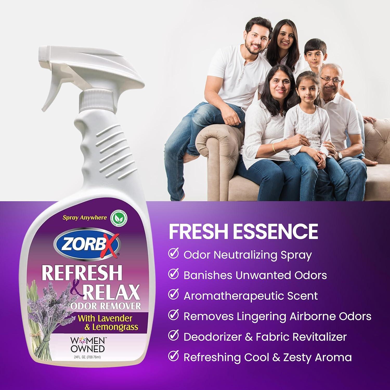 ZORBX Spray Eliminador de Olores Lavanda 24 Oz Multiusos