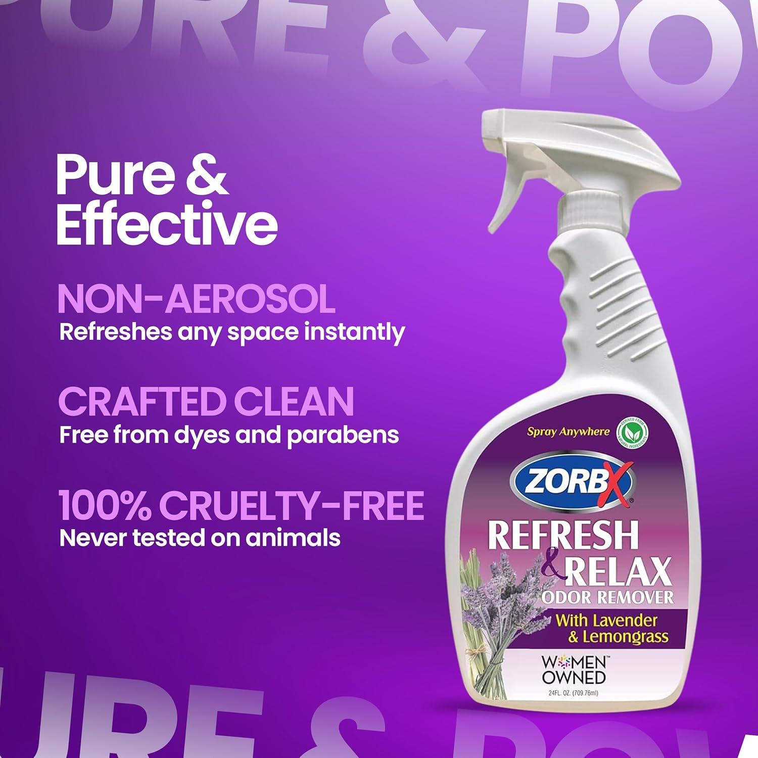 ZORBX Spray Eliminador de Olores Lavanda 24 Oz Multiusos