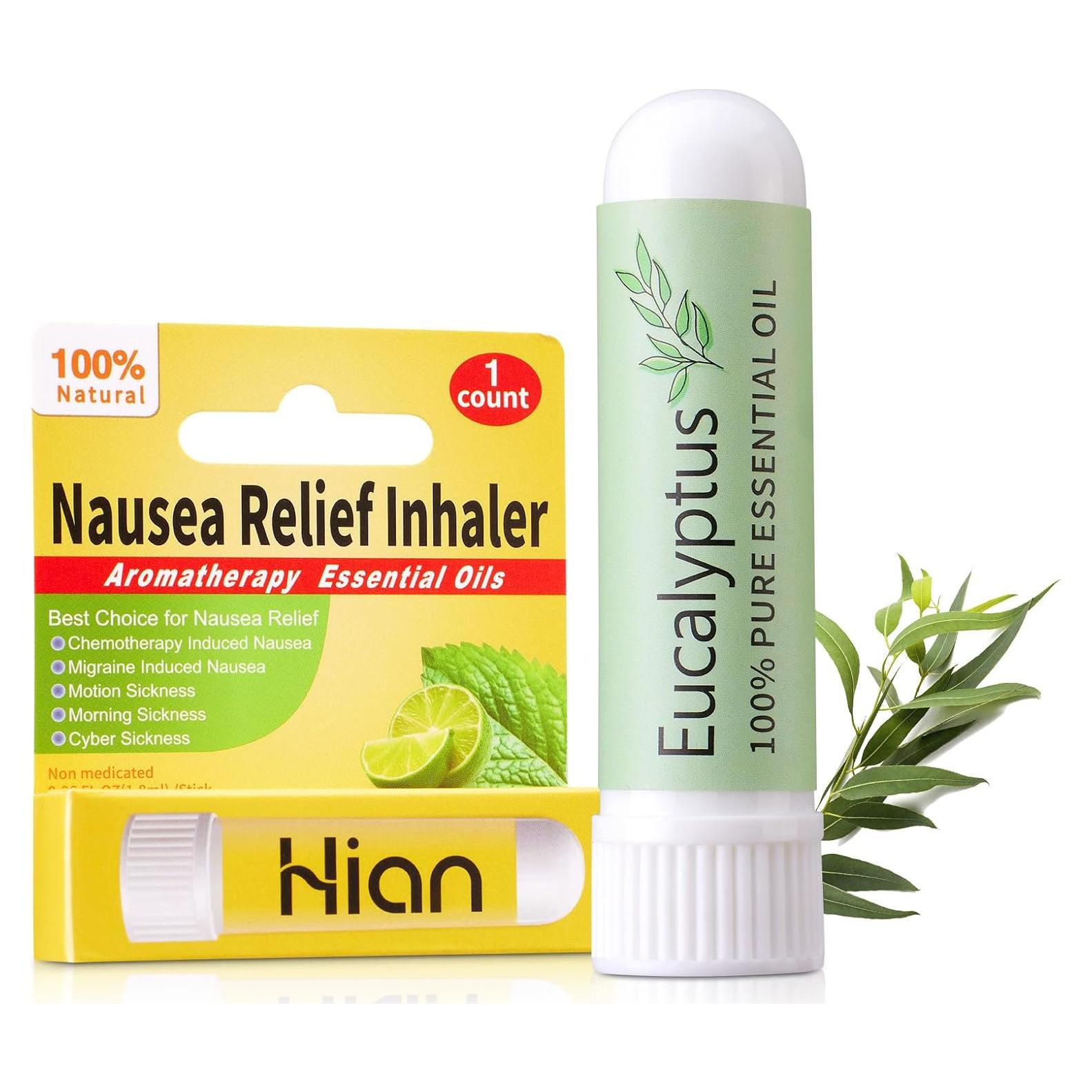 Inhalador de Alivio de Náuseas Hion Eucalipto 100% Natural