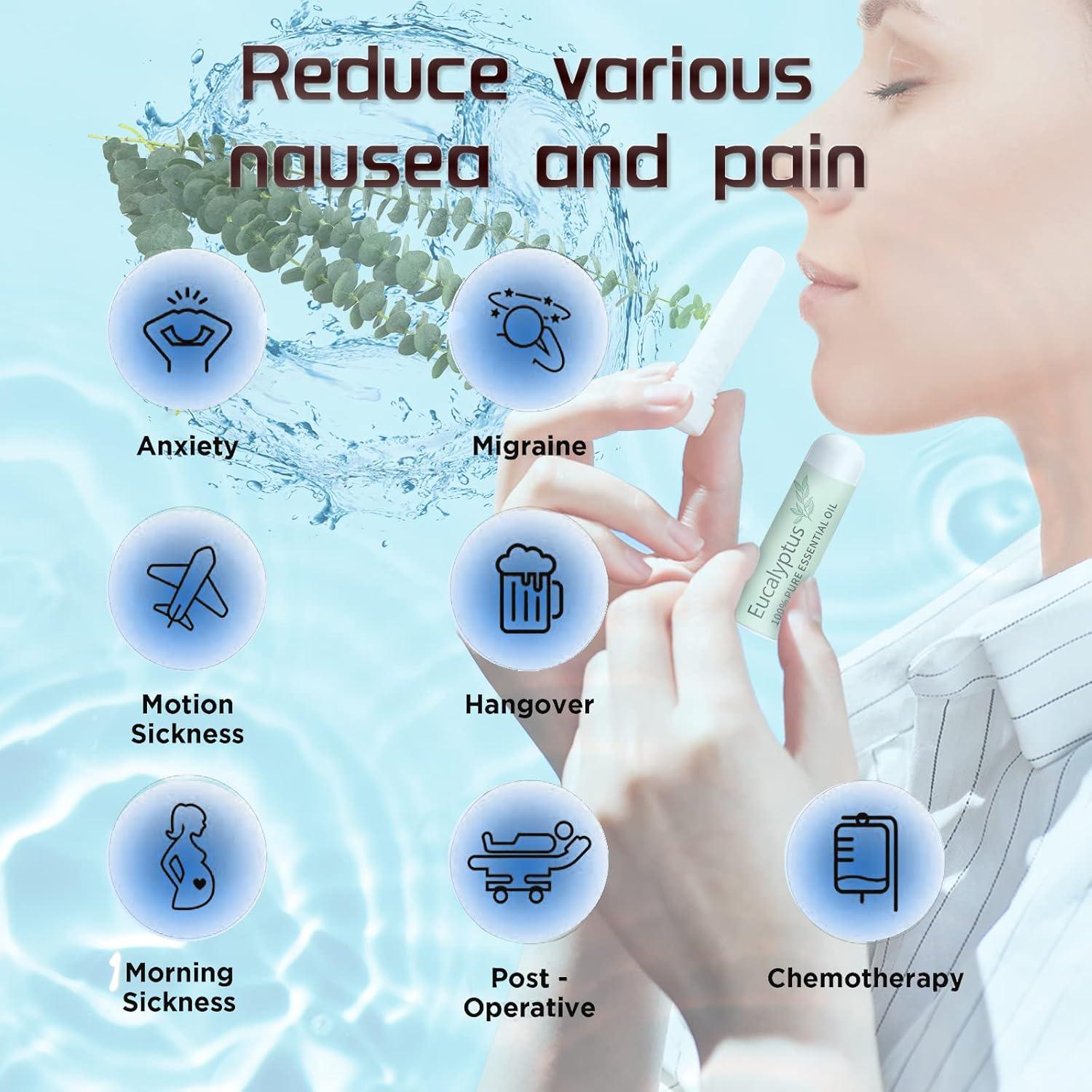 Inhalador de Alivio de Náuseas Hion Eucalipto 100% Natural