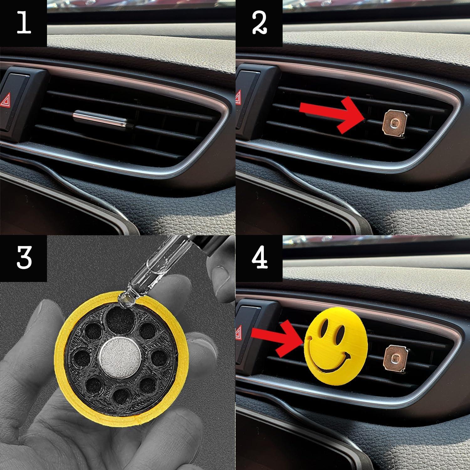 Ambientador 3D para Auto 5.08x5.08 cm 3D Oaz Eco PLA