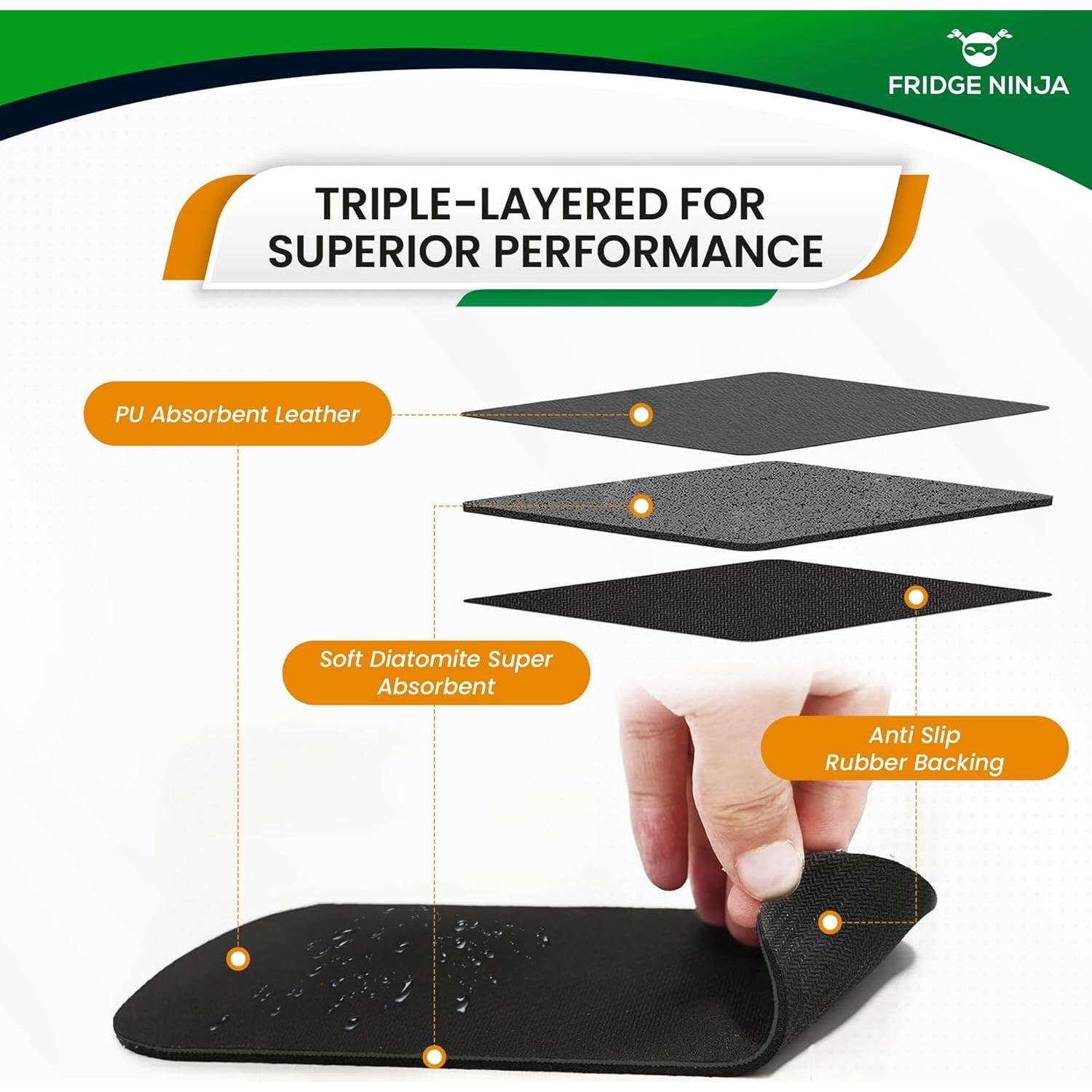 Alfombrilla Absorbente para Refrigerador y Dispensador de Agua