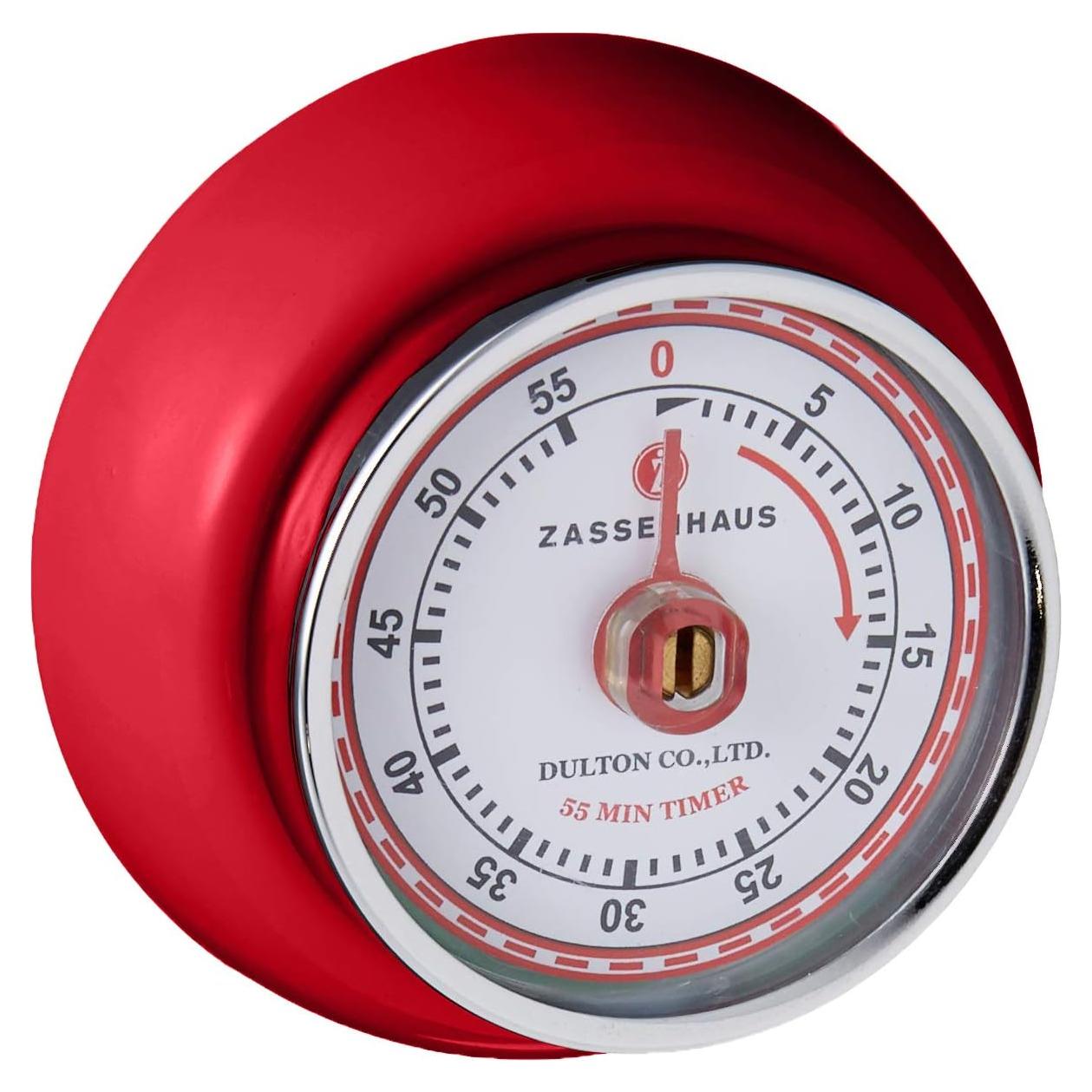 Temporizador de Cocina Mecánico Zassenhaus Rojo 6.99 cm