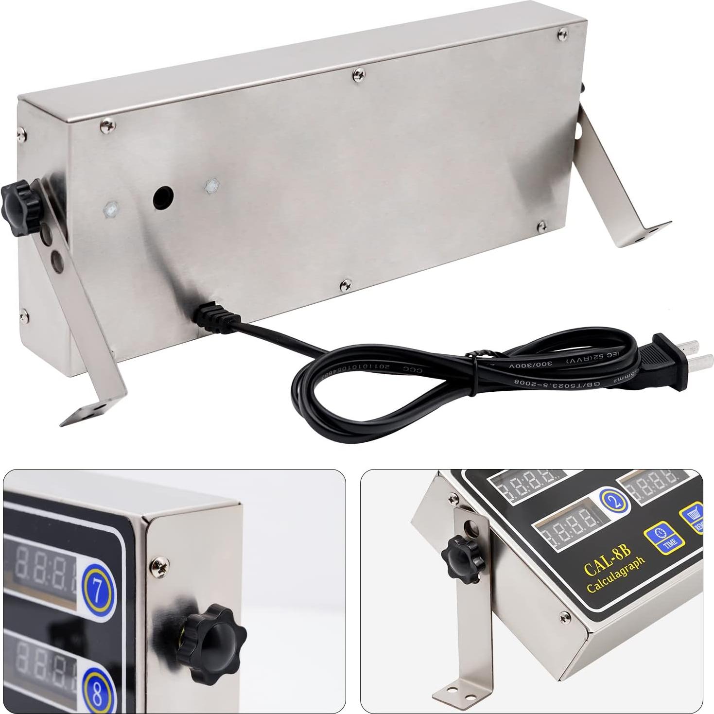 Temporizador Digital de Cocina NAOEDEAH 8 Canales Acero Inoxidable