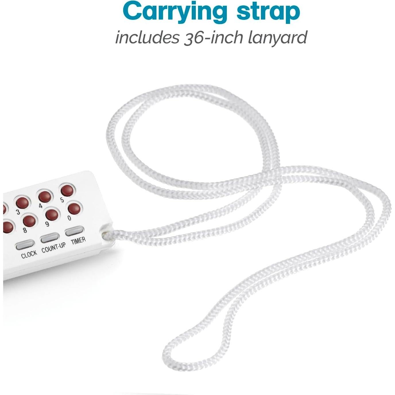 Reloj Temporizador Cronómetro Polder Digital Blanco 2.79x11.61cm