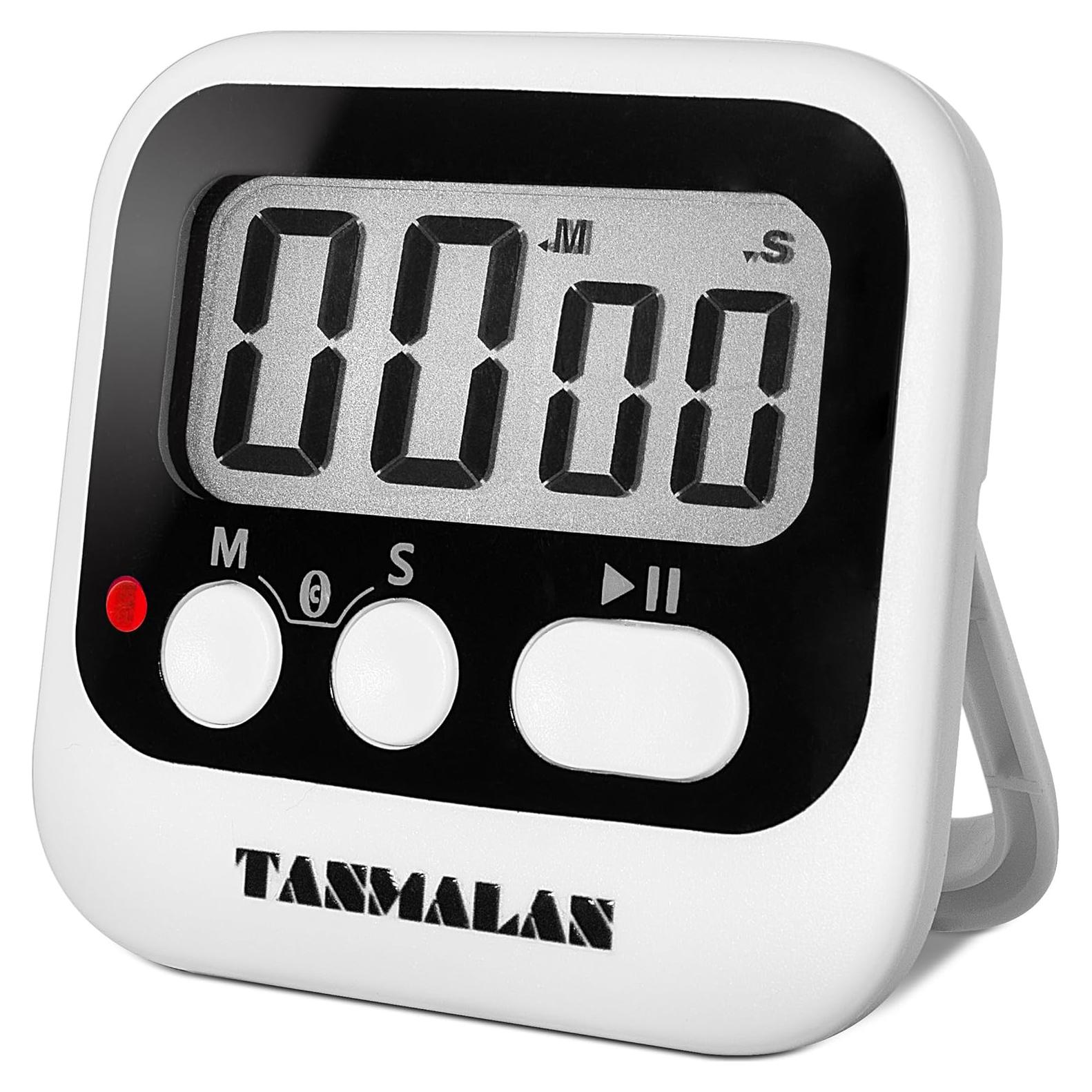 Temporizador Digital de Cocina Magnético Tanmalan Negro 99 Minutos