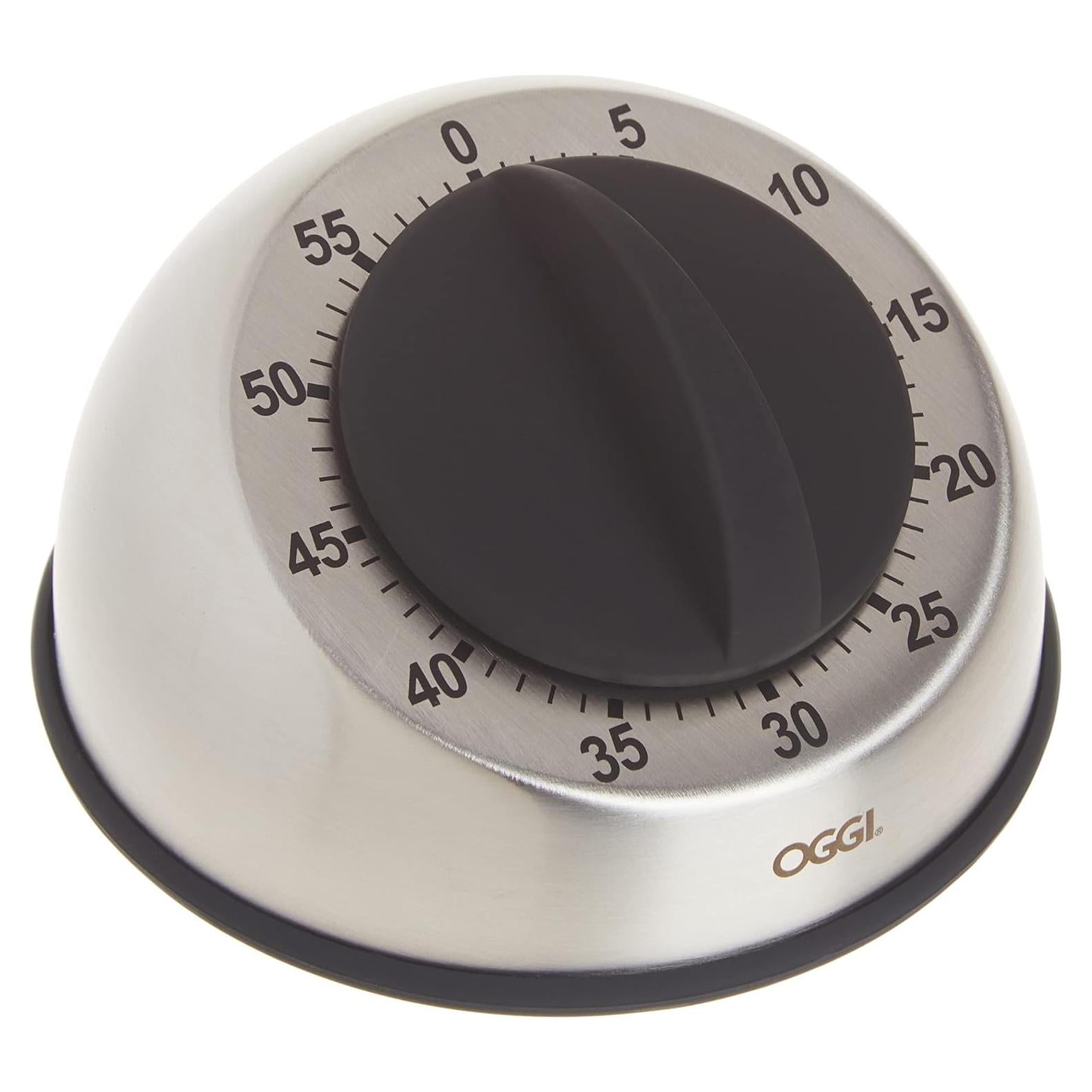 Temporizador de Cocina OGGI Acero Inoxidable 60 Minutos