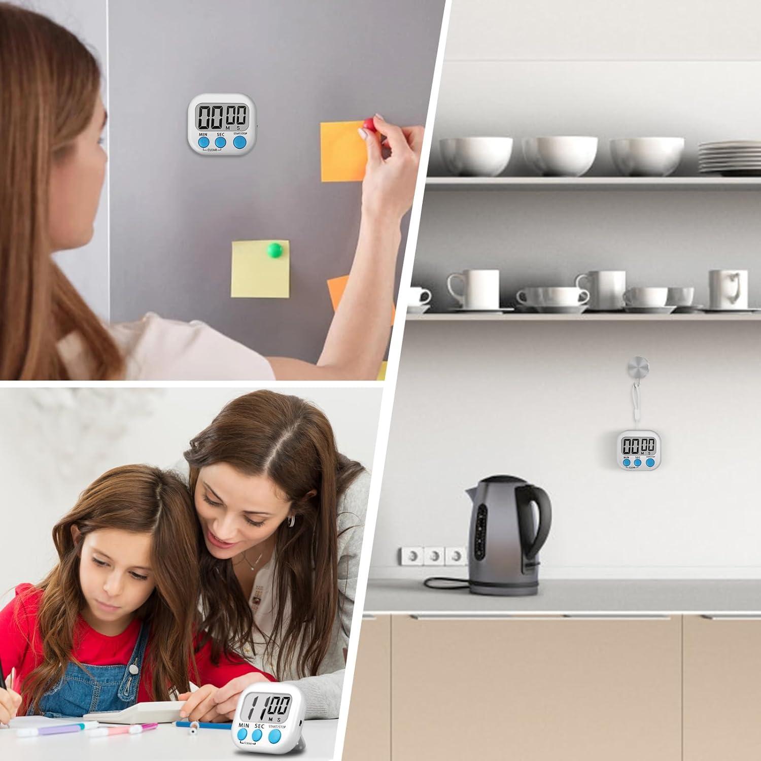 Temporizador de Cocina Digital ZILLEEN - Paquete de 6 Unidades