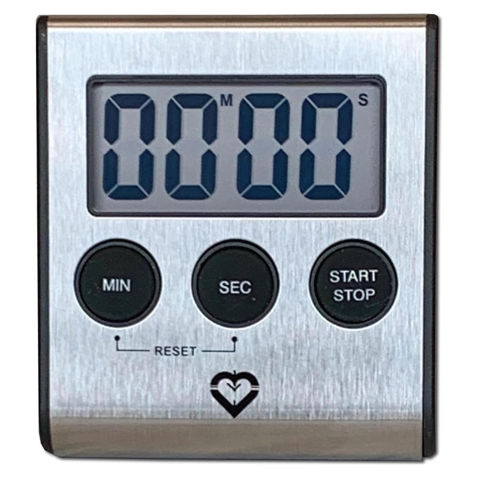 Temporizador Digital de Cocina Countables Acero Inoxidable