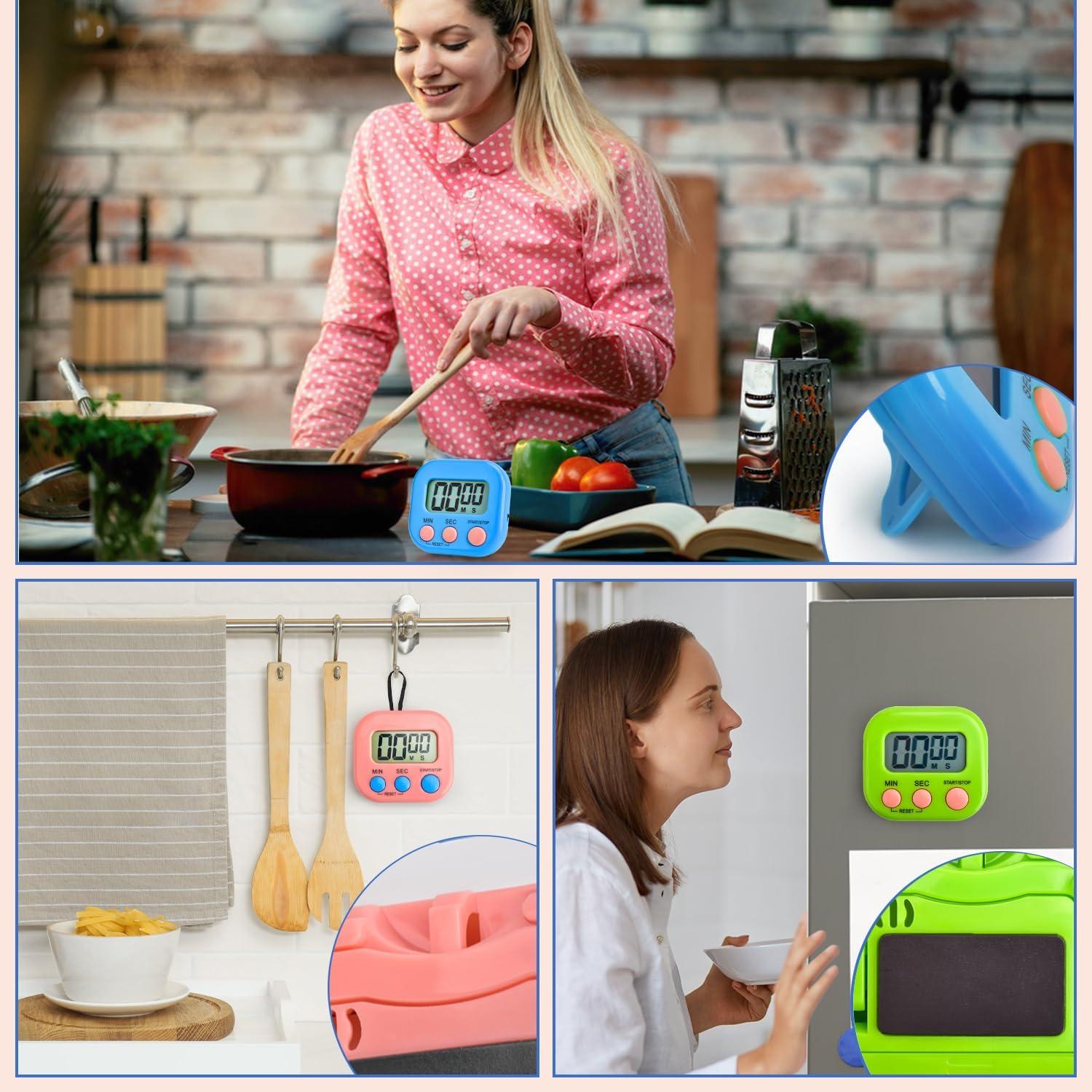 Paquete de 6 Temporizadores Digitales de Cocina CAPHONT