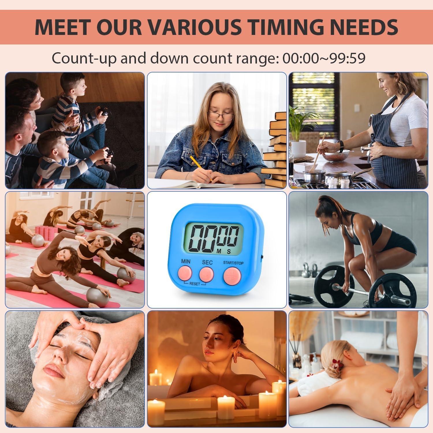 Paquete de 6 Temporizadores Digitales de Cocina CAPHONT