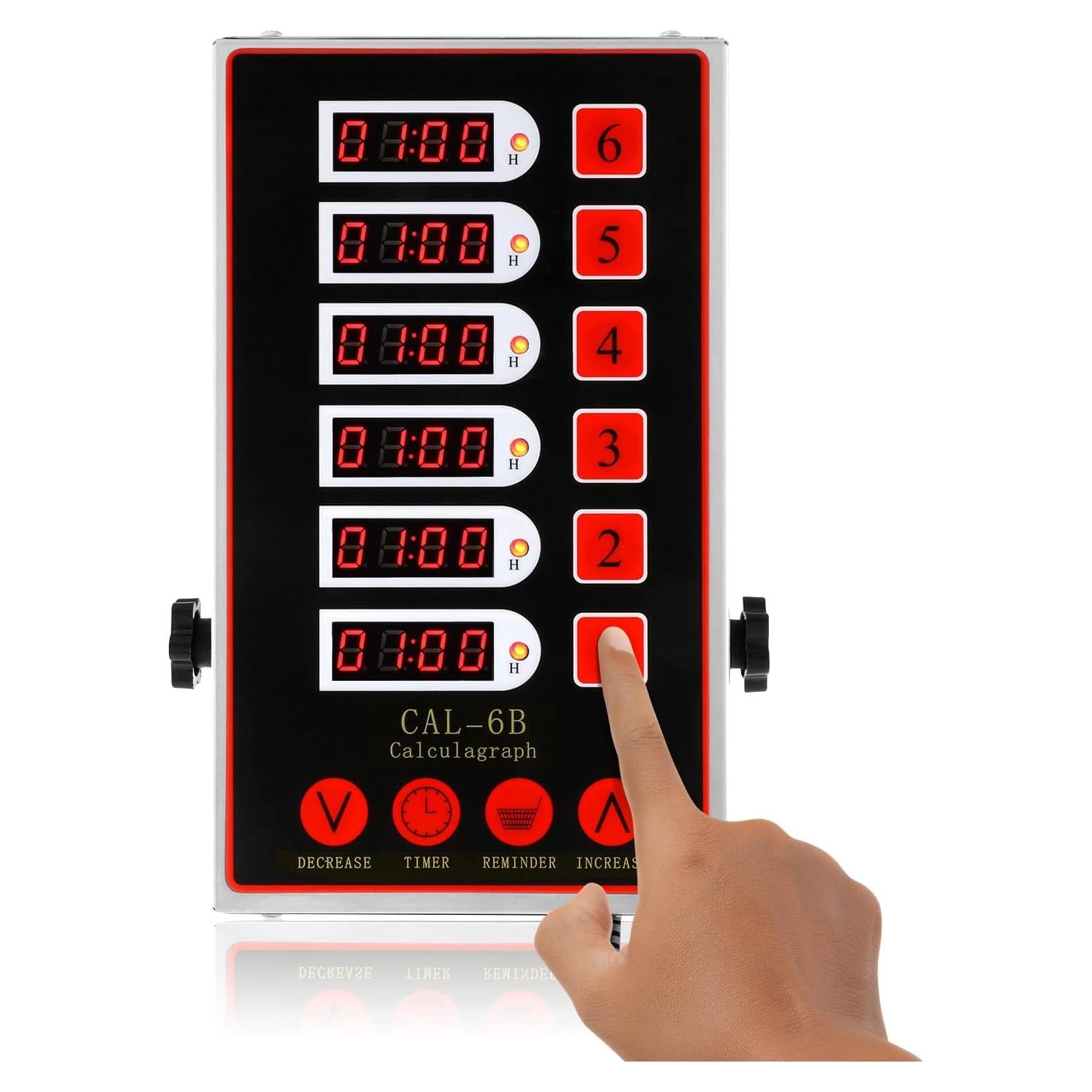 Temporizador Digital de Cocina BEAMNOVA 6 Canales Acero Inoxidable