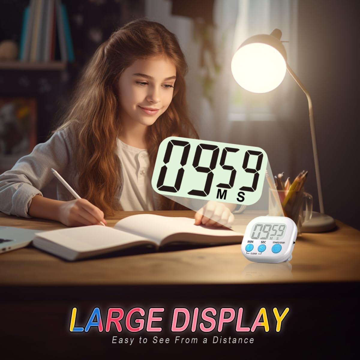 Paquete de 4 Temporizadores Digitales Acomingwin - Alarma Fuerte