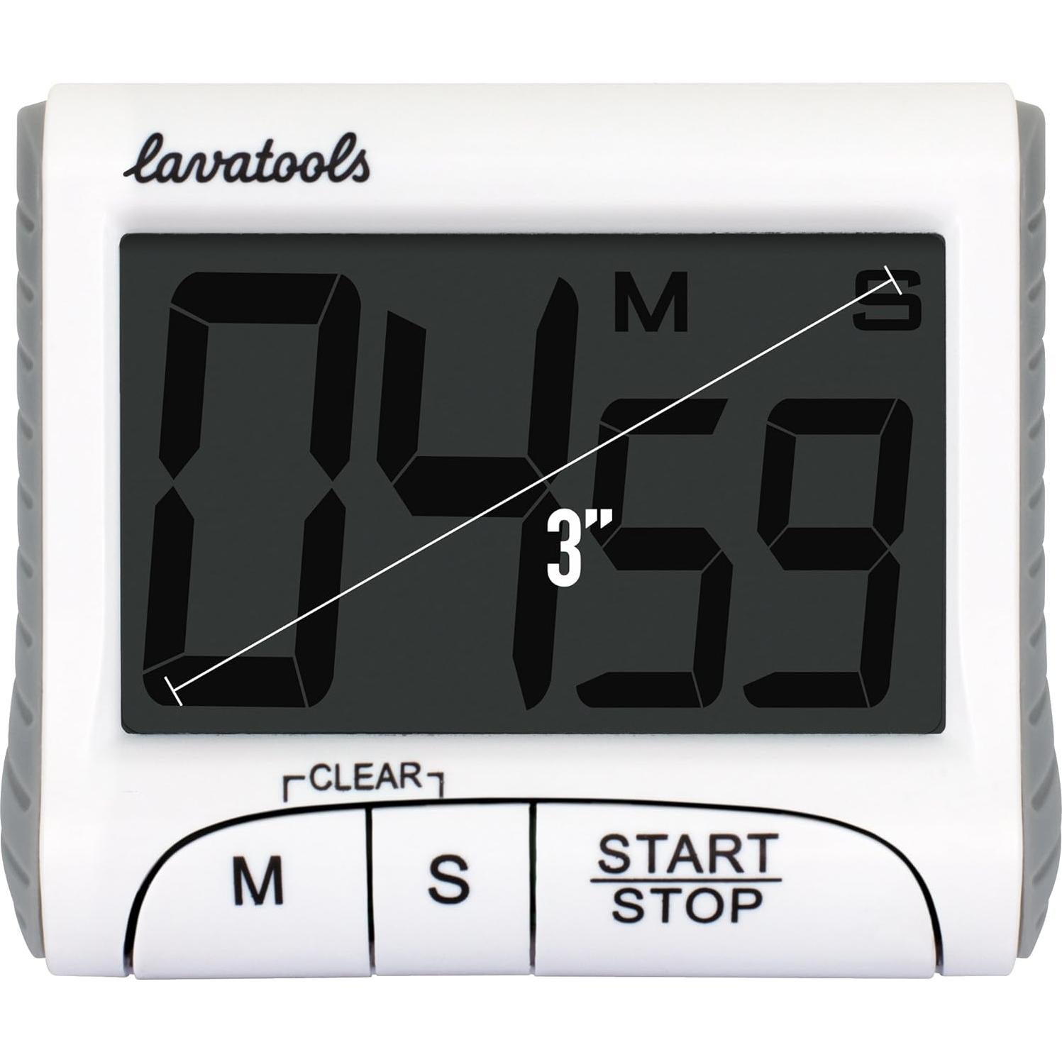 Temporizador Digital de Cocina Lavatools KT1 con Pantalla Grande