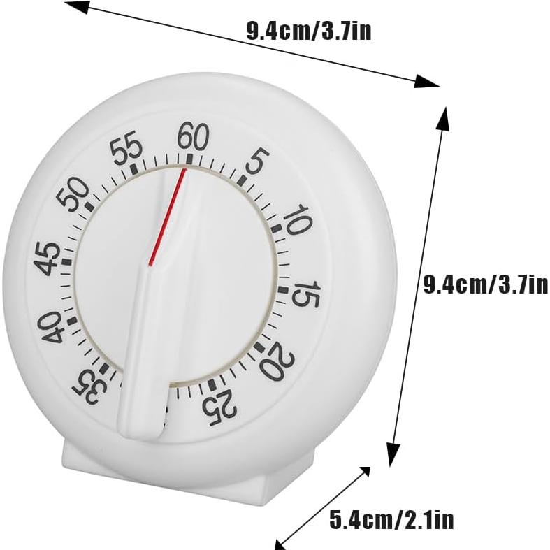 Temporizador de Cocina Manual Lwuey 60 Minutos Blanco