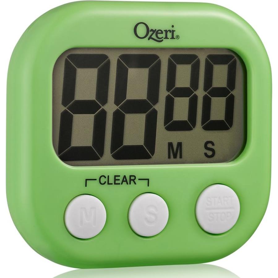 Temporizador de Cocina Ozeri KT1-L Verde con Alarma Mejorada