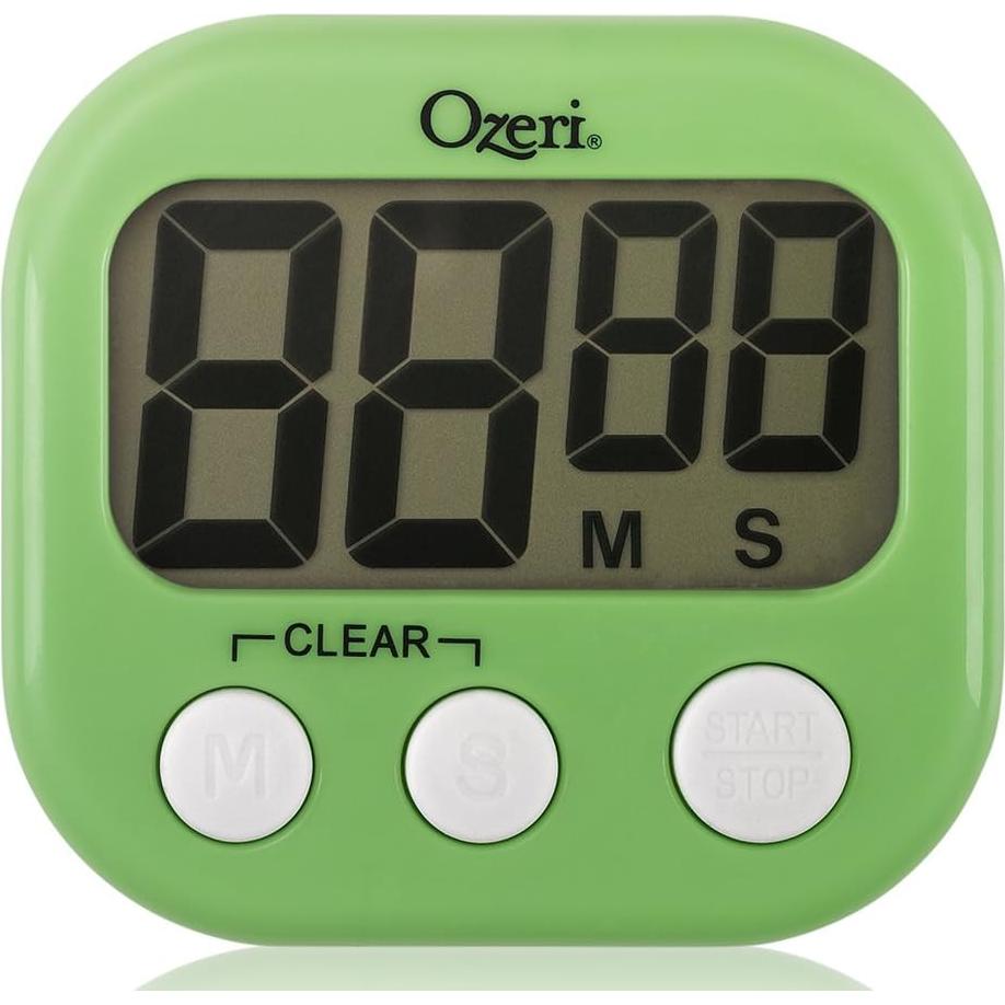 Temporizador de Cocina Ozeri KT1-L Verde con Alarma Mejorada