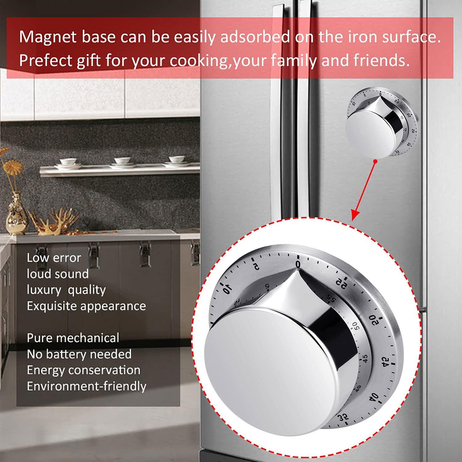 Temporizador de Cocina Mecánico ALBAYRAK Acero Inoxidable Plata