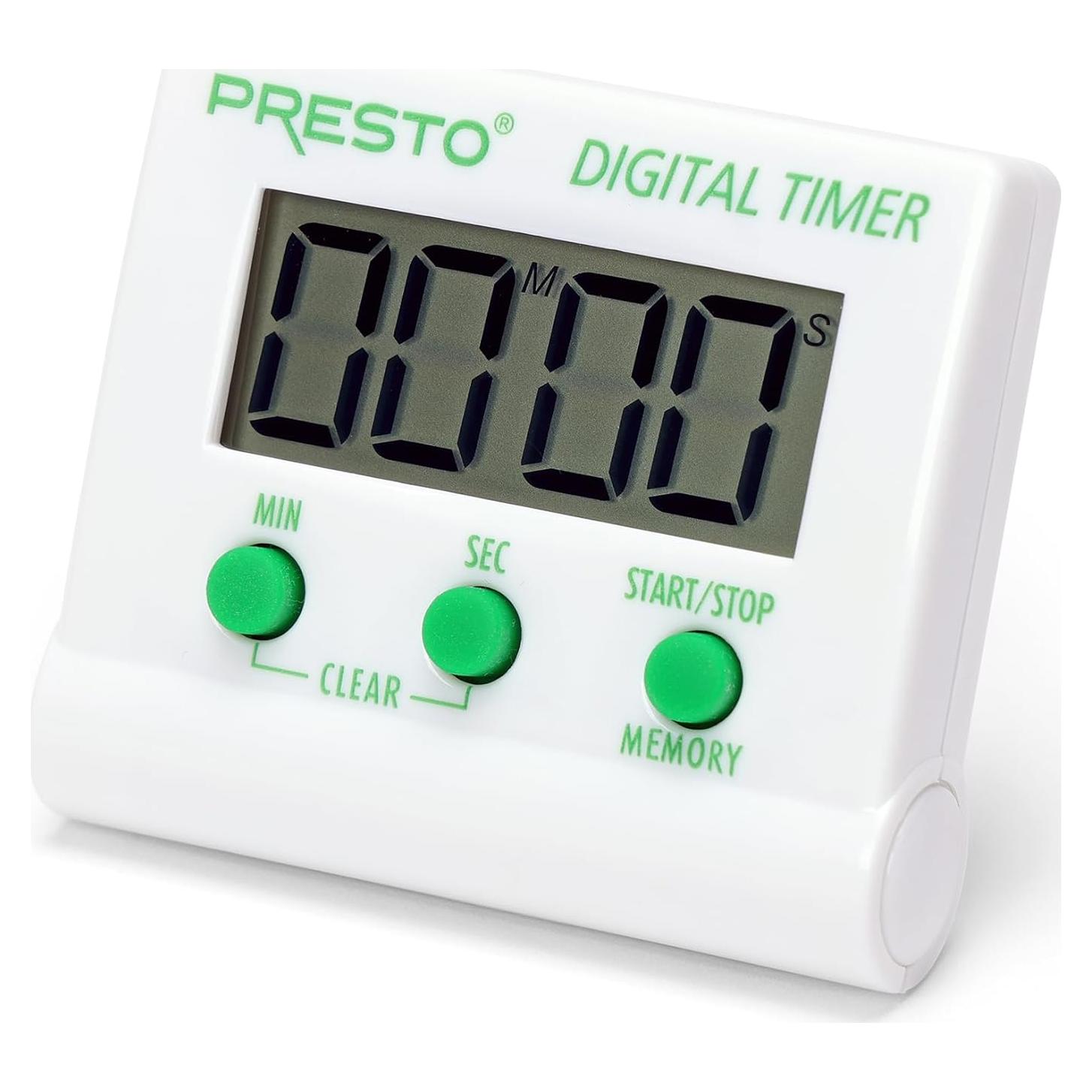 Temporizador Digital Electrónico Presto 04213 Blanco 99 min