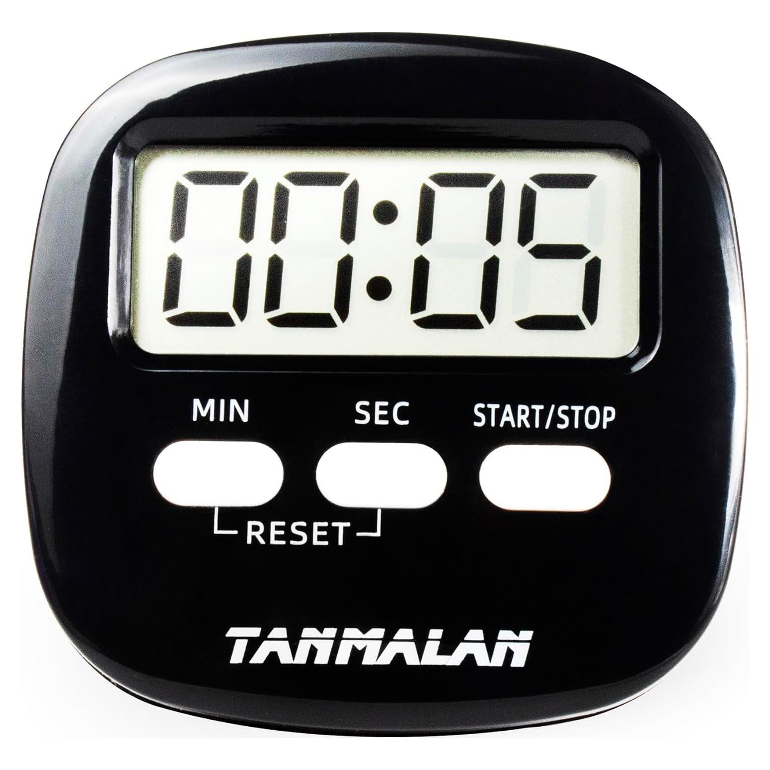 Temporizador de Cocina Tanmalan Negro Fácil de Usar