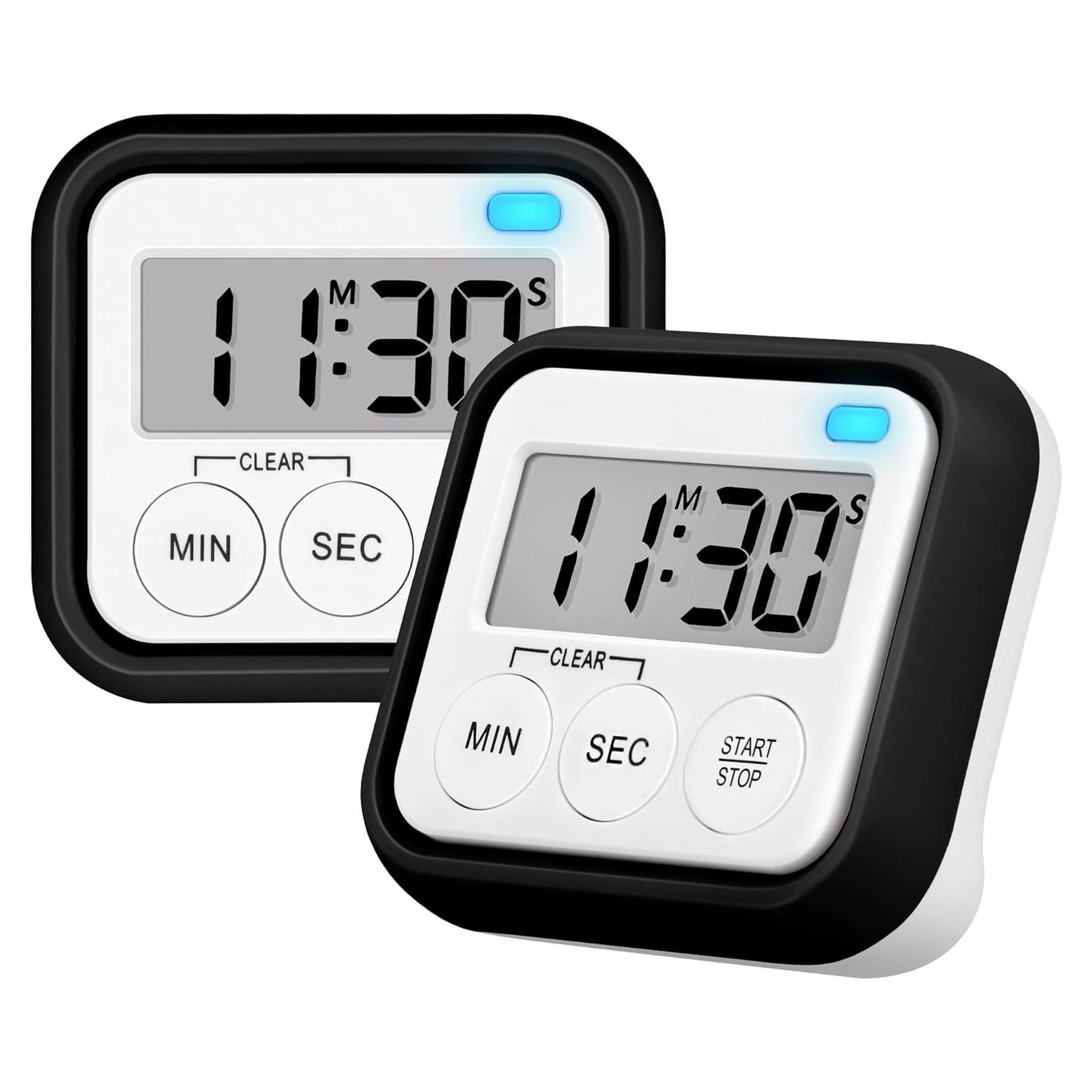 Temporizador Digital Magnético AOUVES para Cocina y Aula 2 Paquete