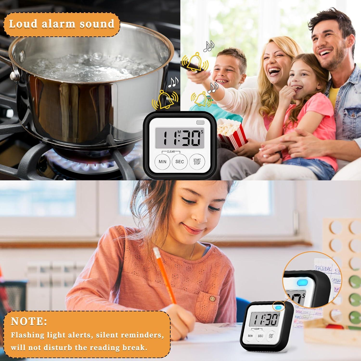 Temporizador Digital Magnético AOUVES para Cocina y Aula 2 Paquete