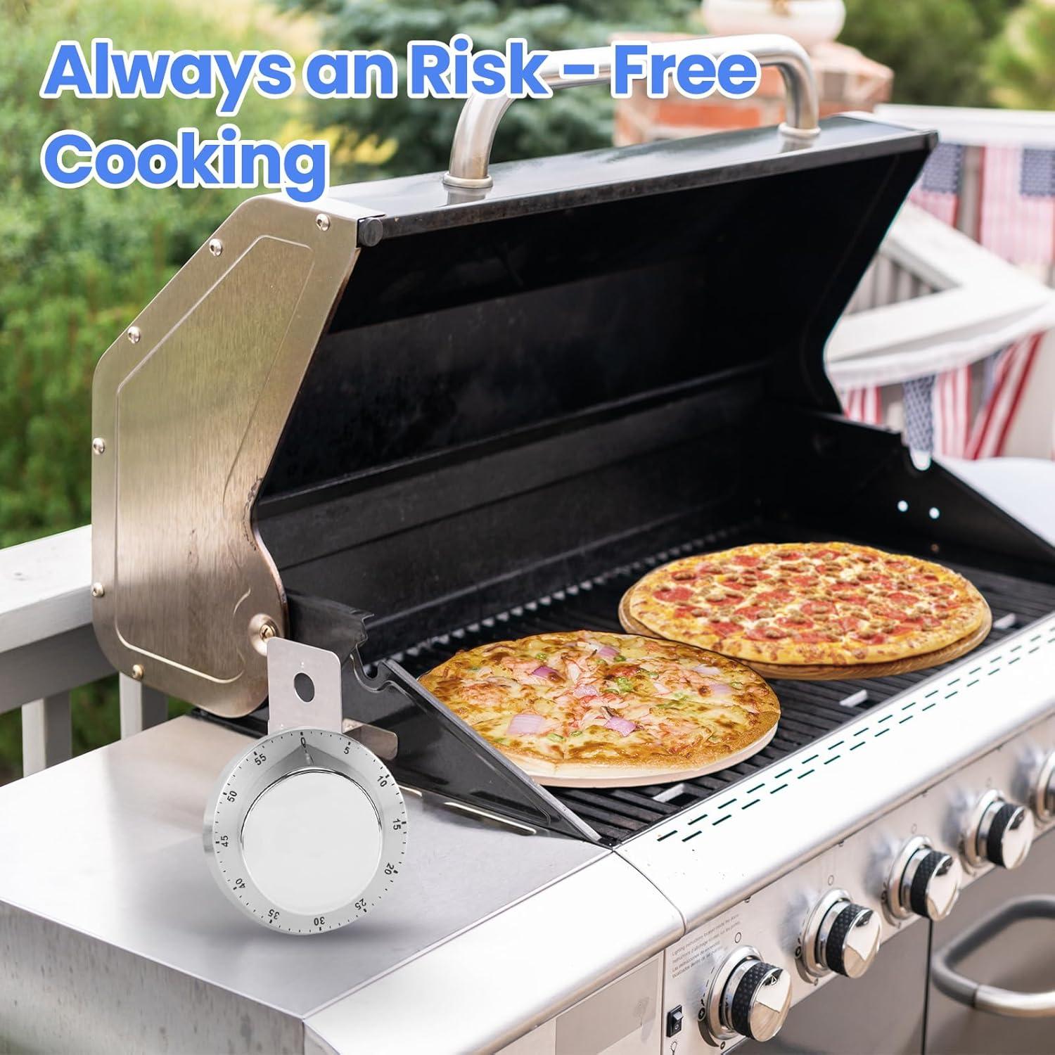 Temporizador de Cocina Mecánico ALBAYRAK Acero Inoxidable 70dB