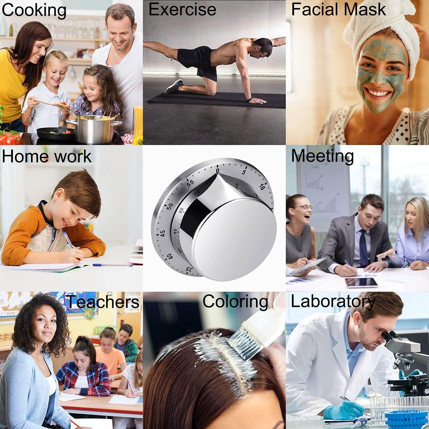 Temporizador de Cocina Mecánico ALBAYRAK Acero Inoxidable 70dB