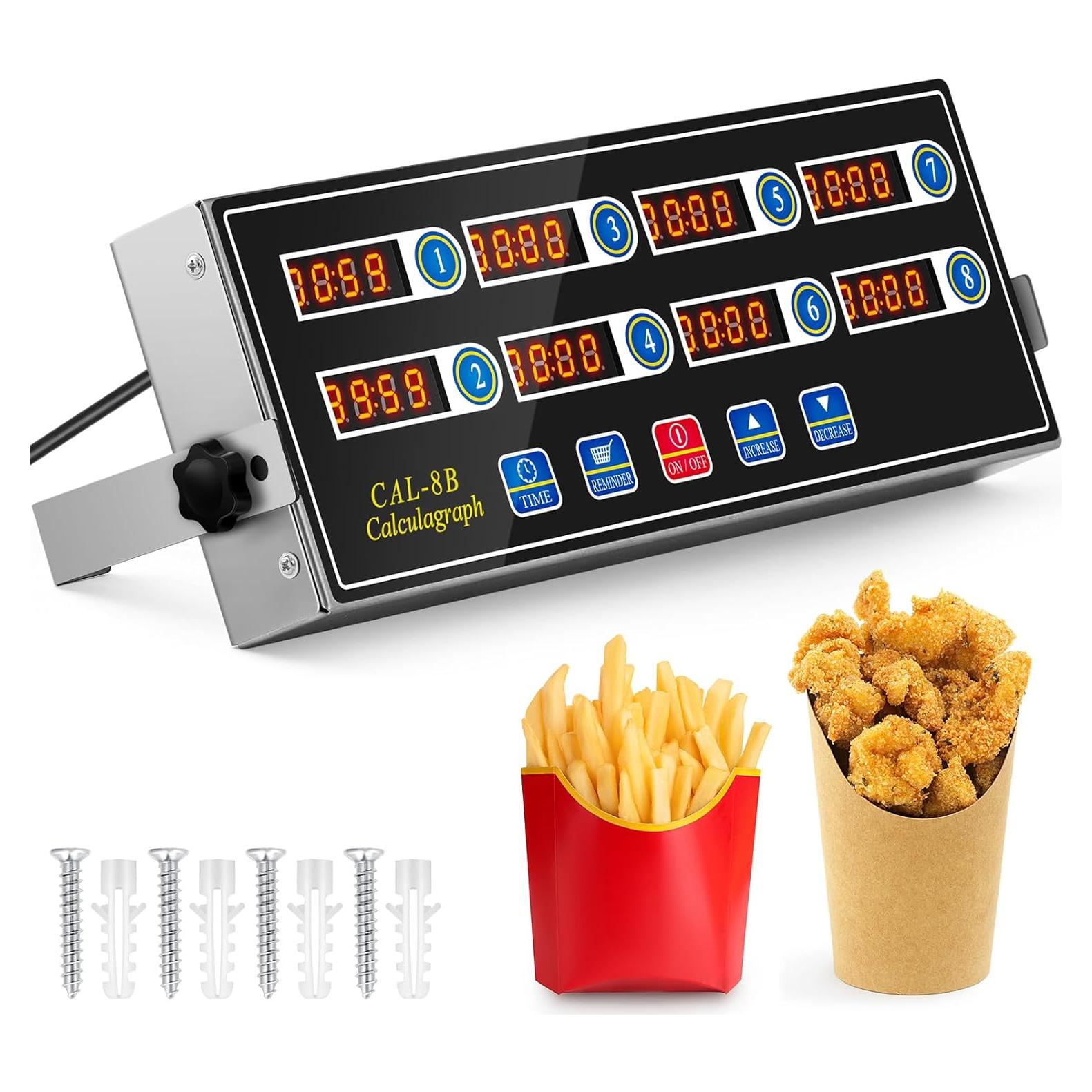 Temporizador Digital de Cocina Relaxweex 8 Canales Alarma Fuerte