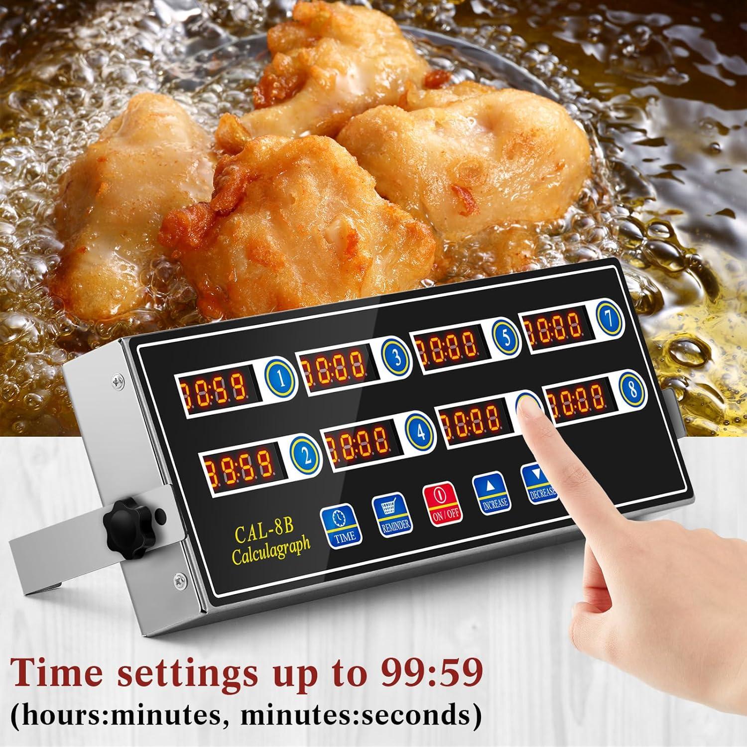 Temporizador Digital de Cocina Relaxweex 8 Canales Alarma Fuerte