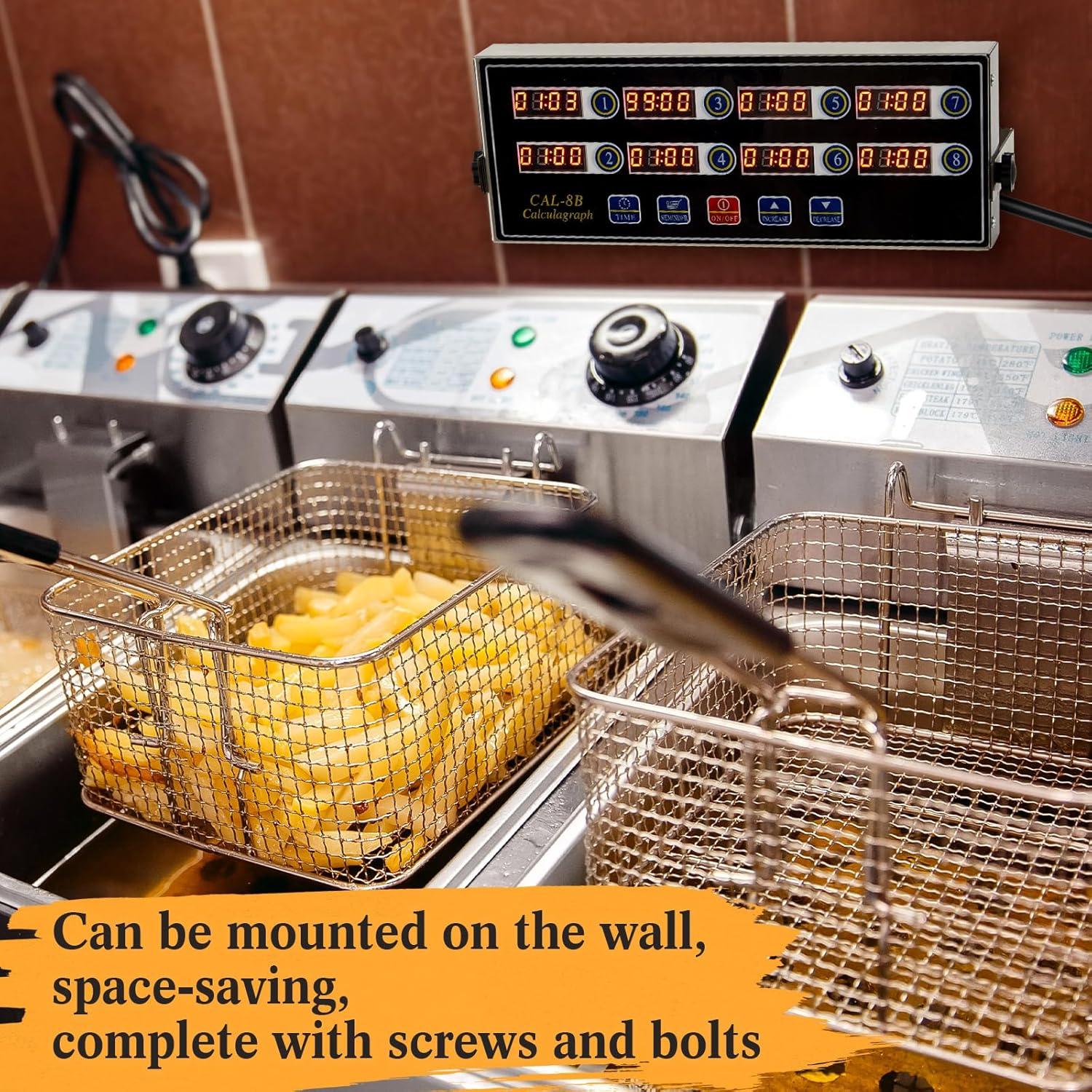 Temporizador Digital de Cocina Relaxweex 8 Canales Alarma Fuerte