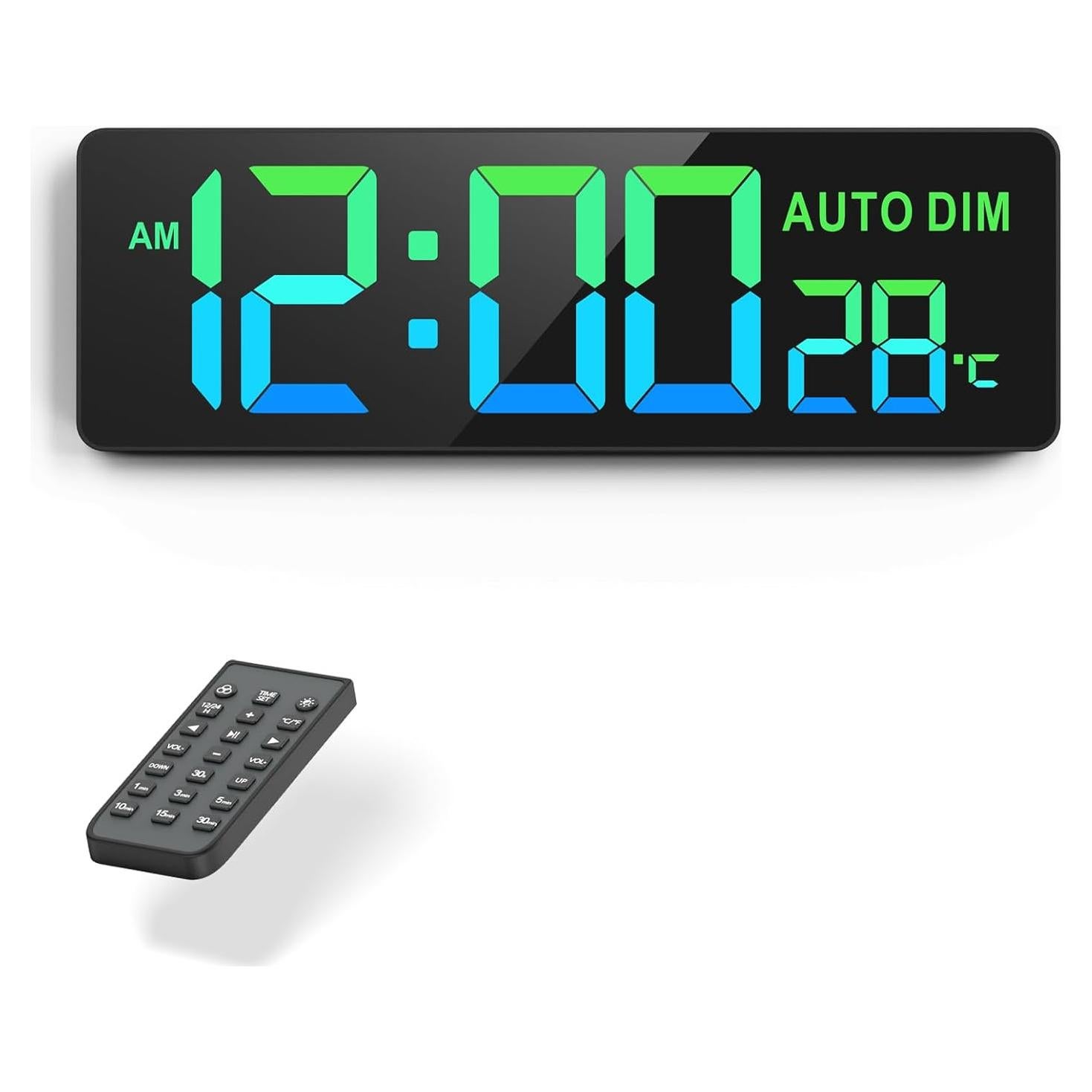 Reloj Digital de Pared REACHER 43.9x16.2 cm con Temporizador