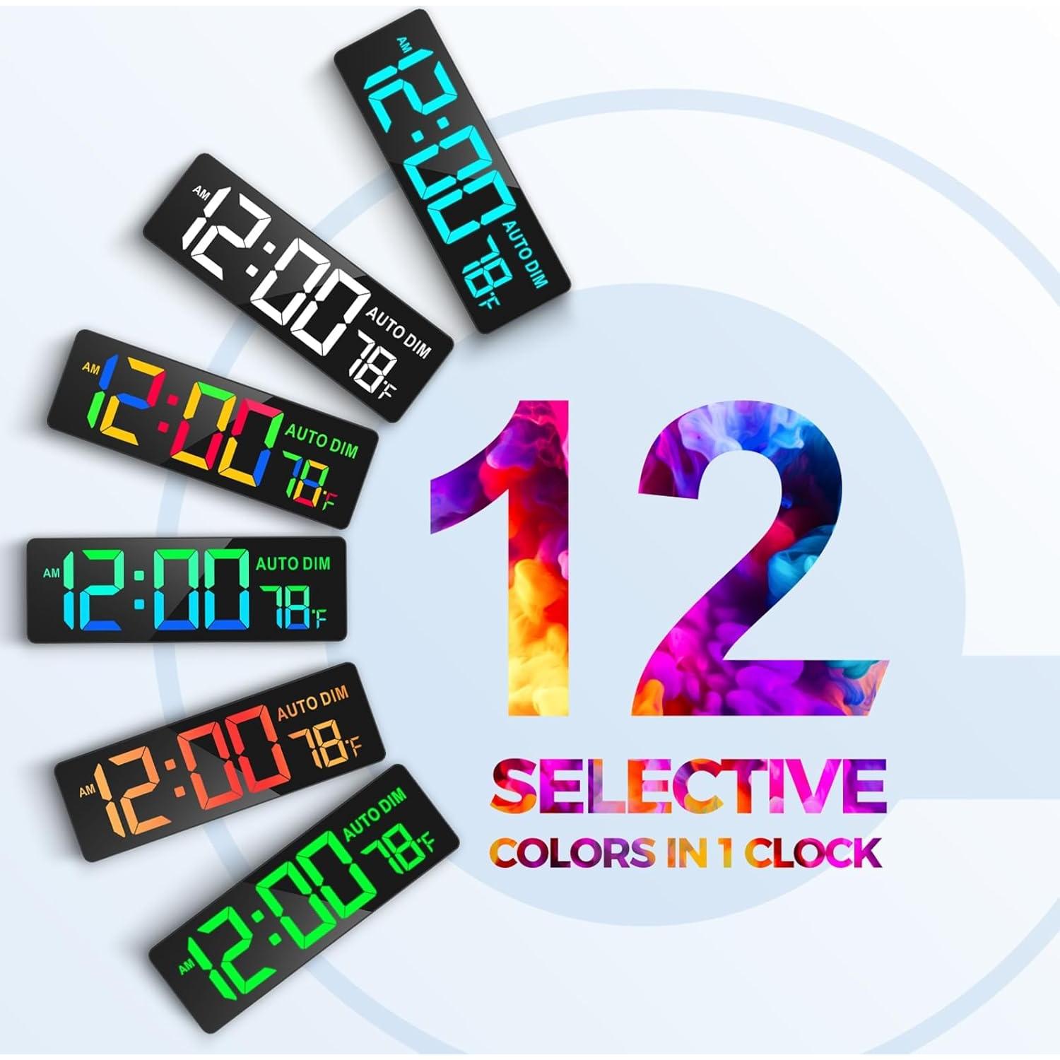 Reloj Digital de Pared REACHER 43.9x16.2 cm con Temporizador