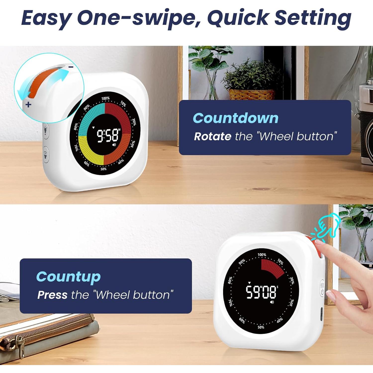 Temporizador Visual PERSUPER Recargable 10 Horas Magnético