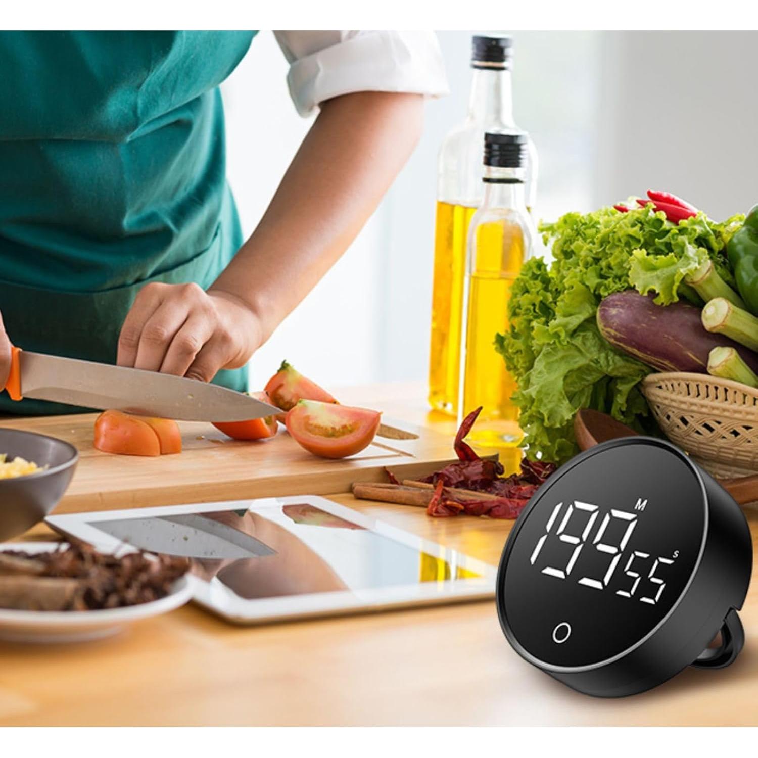 Temporizador de Cocina EooCoo Digital con Pantalla Grande 199 Min