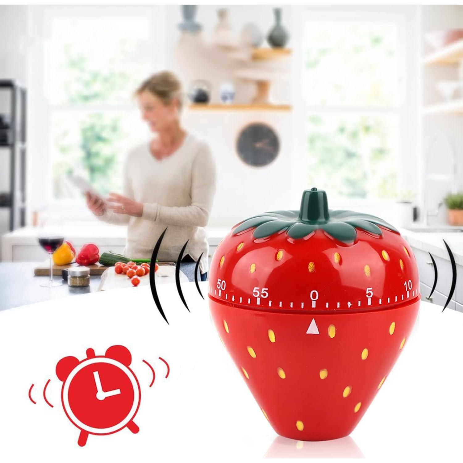 Temporizador Mecánico de Cocina Joyzan en Forma de Fresa 60 Min