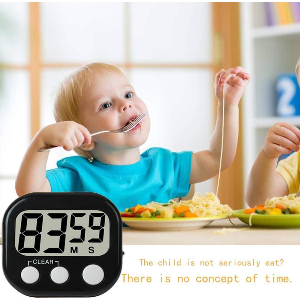 Paquete de 12 Temporizadores Digitales de Cocina Rumcnjen - Alarma Fuerte, Pantalla Grande, Soporte Magnético