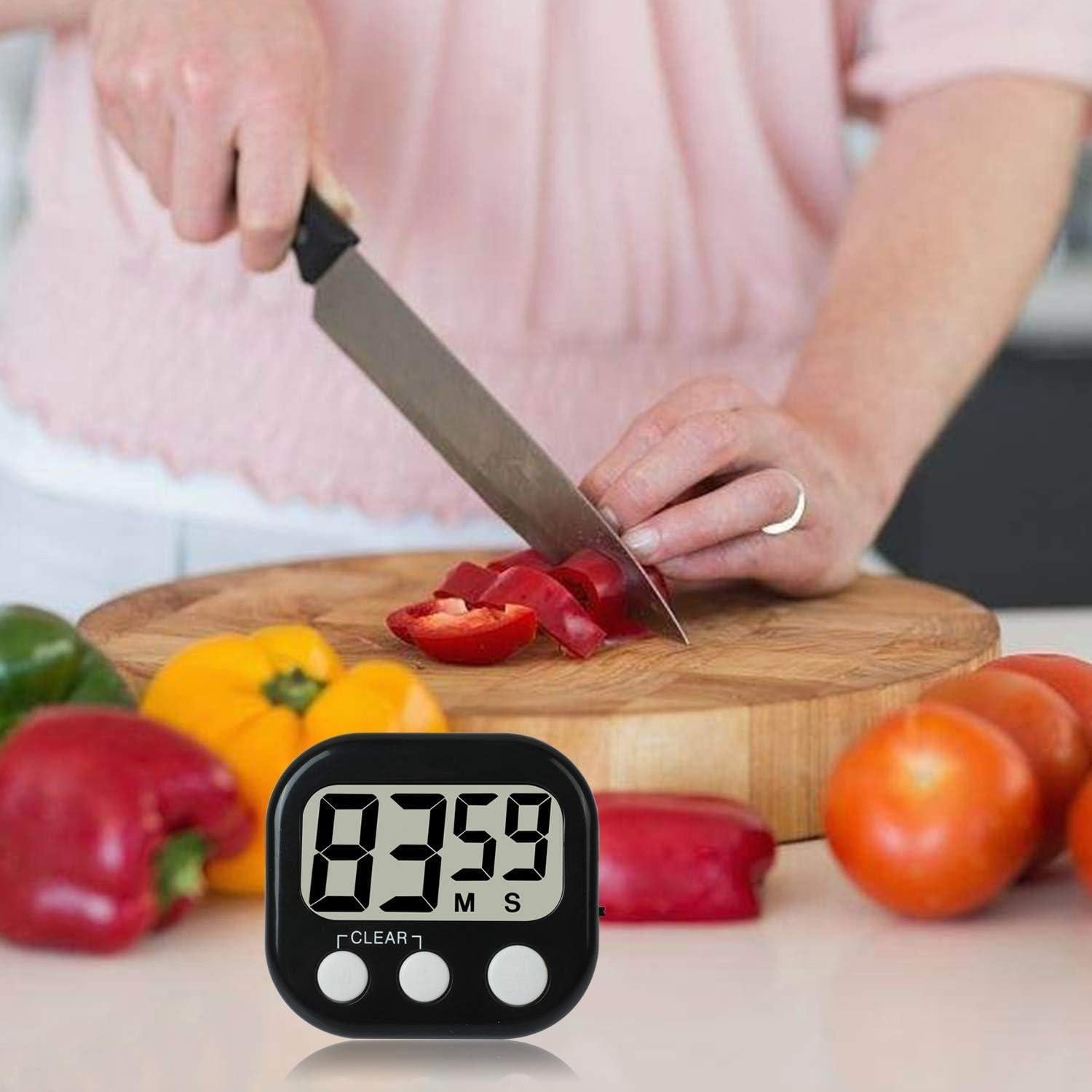 Paquete de 12 Temporizadores Digitales de Cocina Rumcnjen - Alarma Fuerte, Pantalla Grande, Soporte Magnético