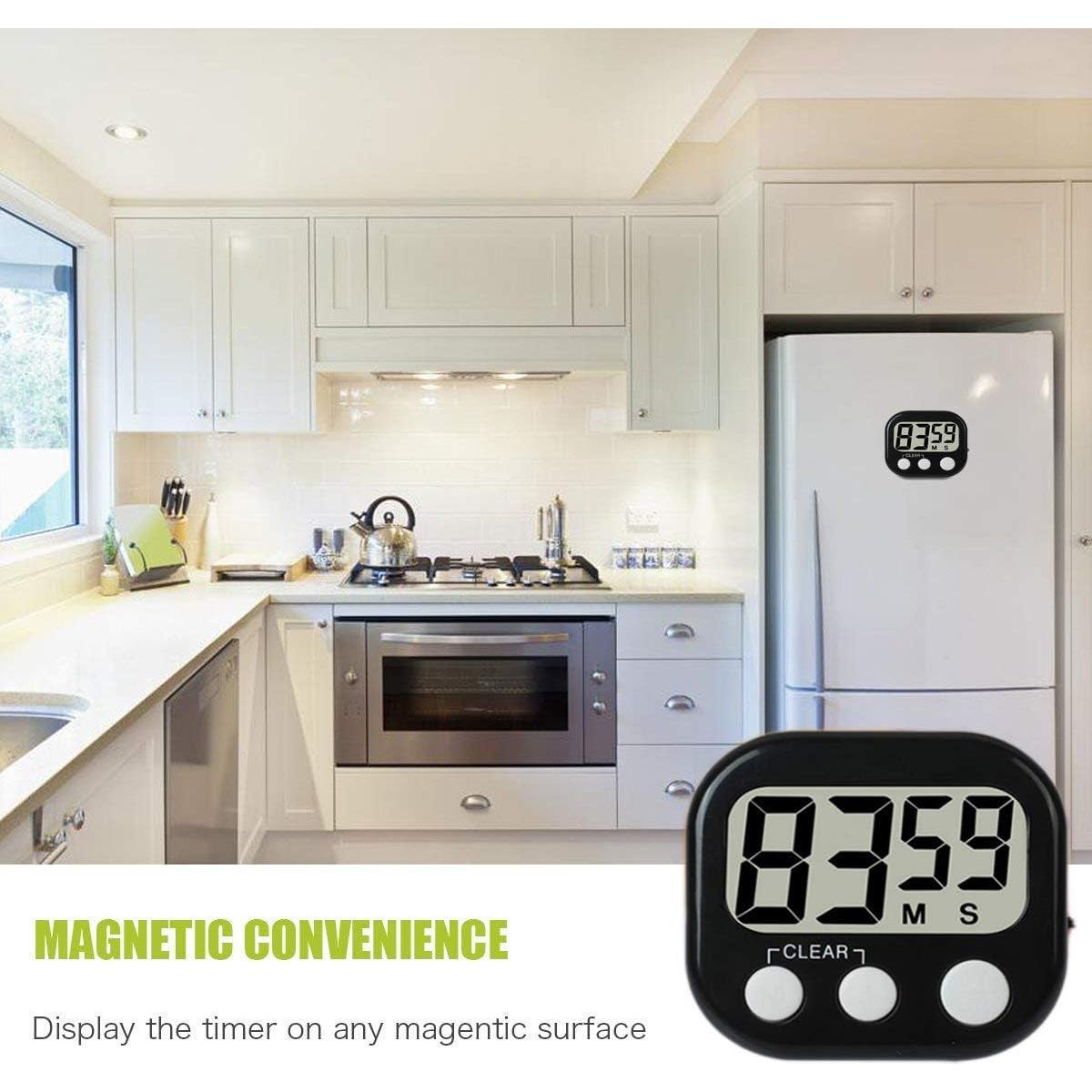 Paquete de 12 Temporizadores Digitales de Cocina Rumcnjen - Alarma Fuerte, Pantalla Grande, Soporte Magnético