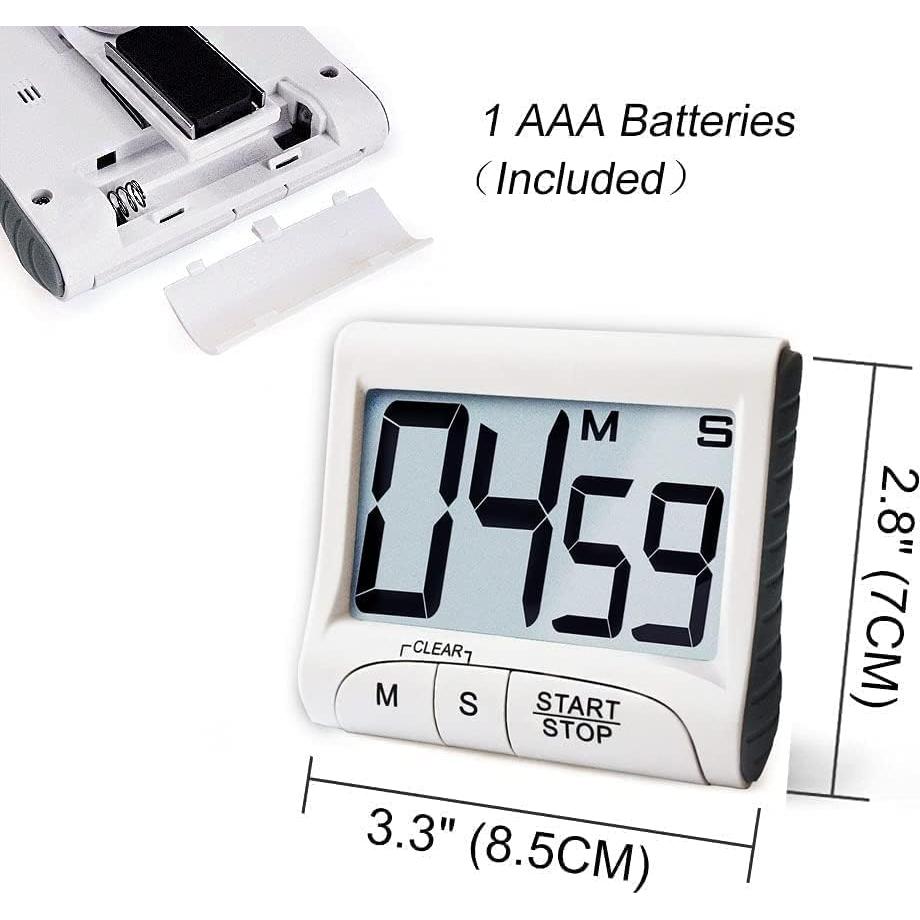 Temporizador de Cocina Digital Tanmalan 3" Pantalla Grande