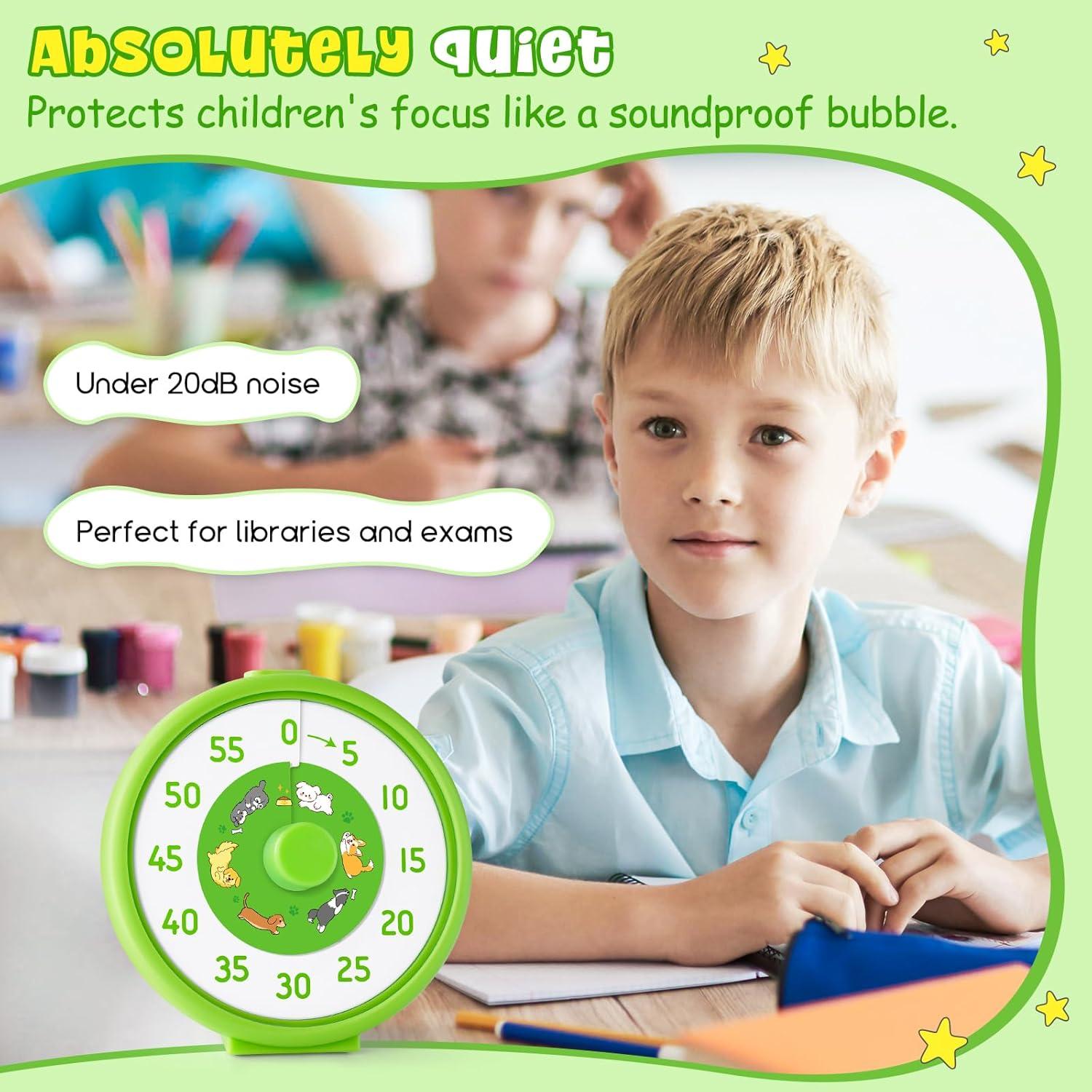 Temporizador Visual HIPPIH 60 Minutos Silencioso Verde