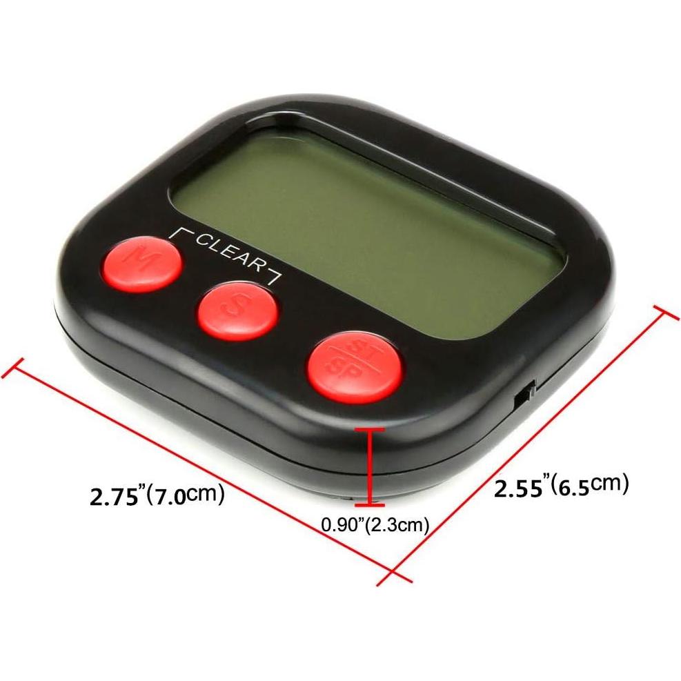 Paquete de 2 Temporizadores Digitales Rumcnjen LCD Grande