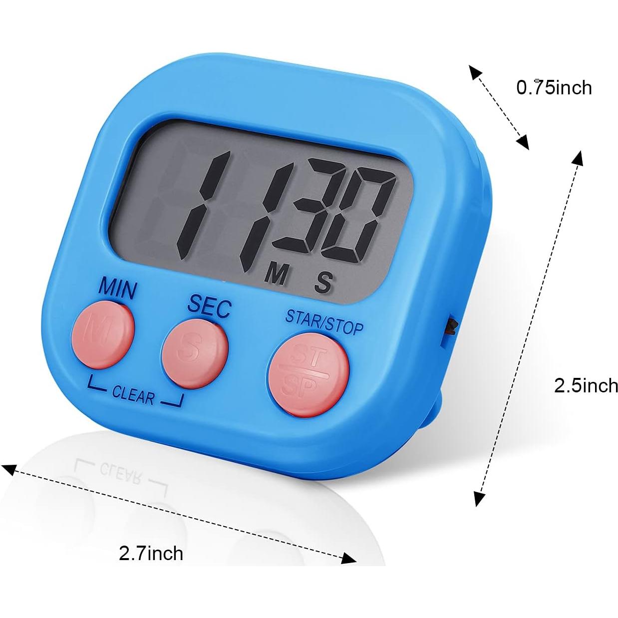 Temporizador de Cocina Digital Weewooday 12 Piezas 99 Minutos