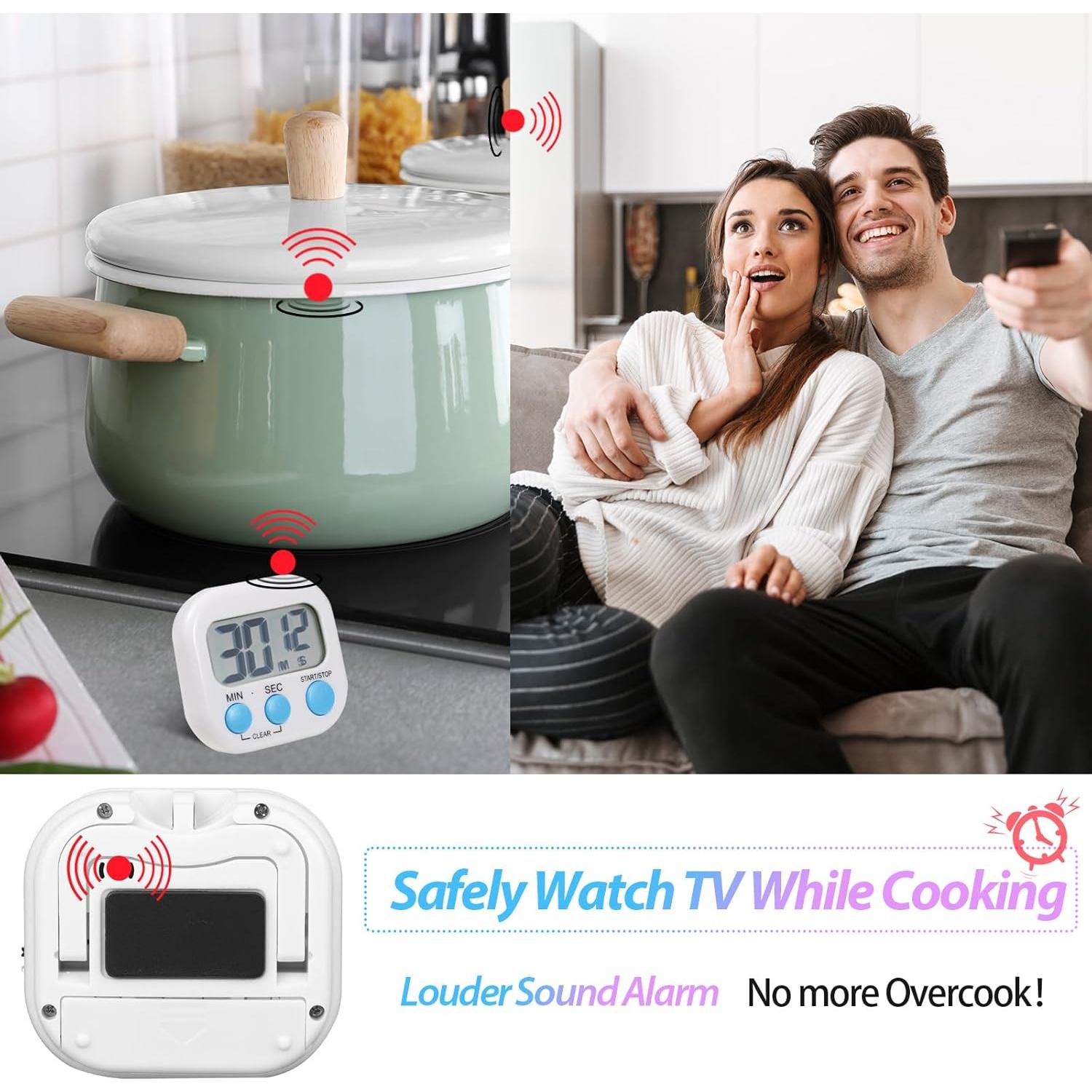 Temporizador Digital de Cocina Weewooday 24 Piezas Magnético