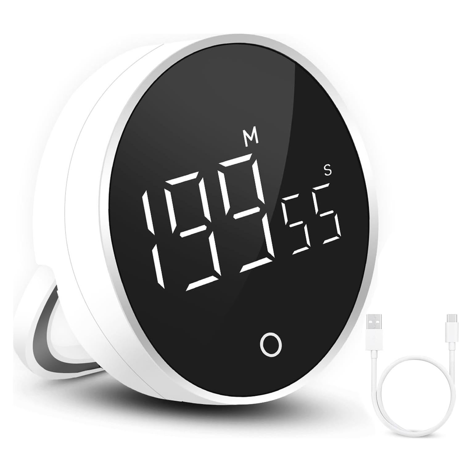 Temporizador de cocina digital ZEUSORA F7 recargable USB 199 min