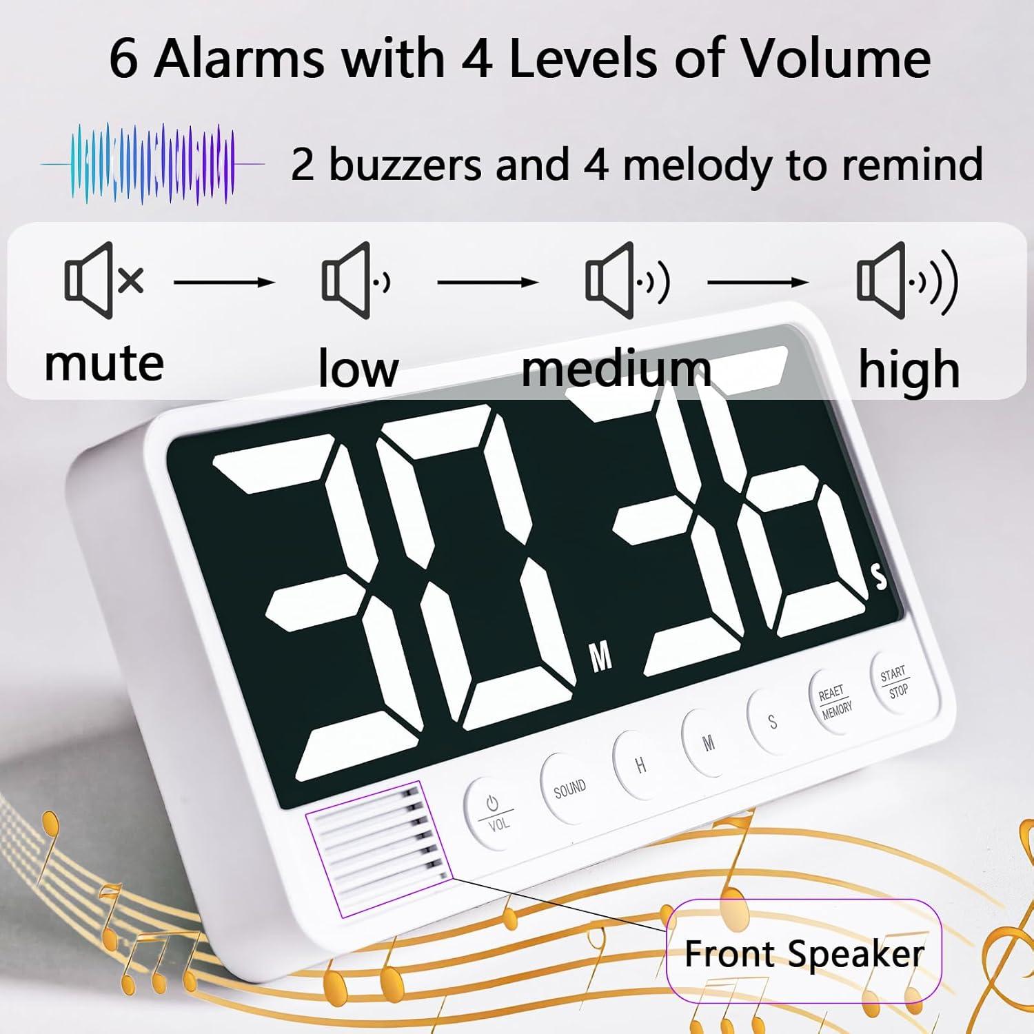 Temporizador Digital de Cocina MOSTRUST 7.1" LED Recargable