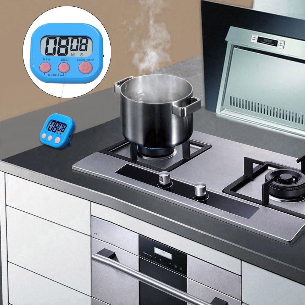 Temporizador de Cocina Digital BESTWYA con Pantalla LCD 6 Colores