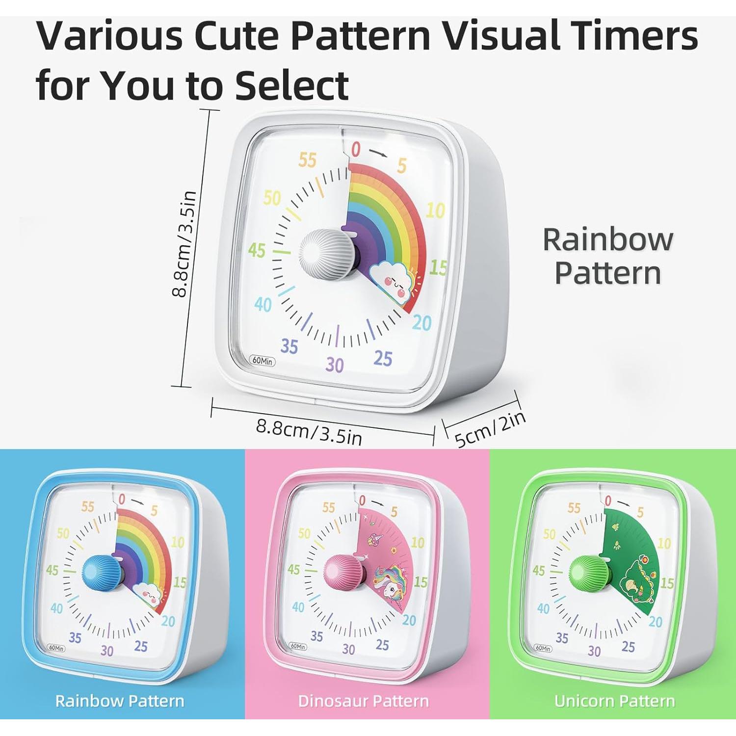 Temporizador Visual Ainowes 60 Minutos con Luz Nocturna